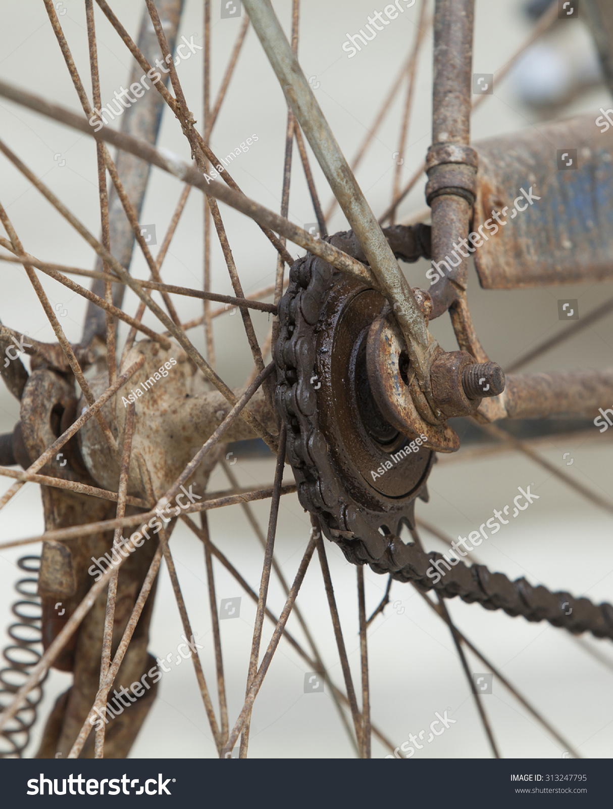 old bicycle chain