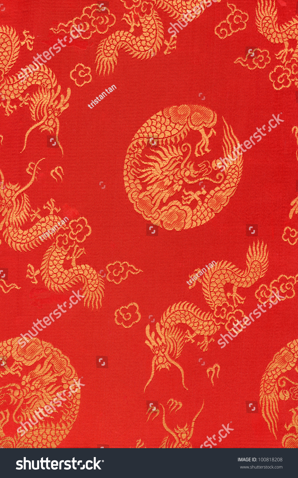 Close Dragon Textile Stock Photo 100818208 - Shutterstock