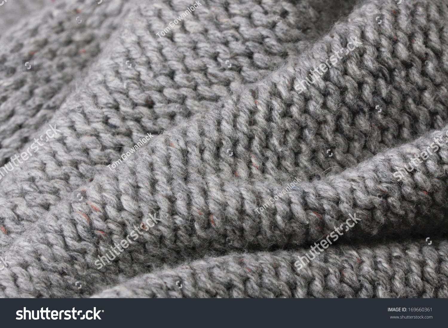 Close Up Of Folded Wool Material With Shallow Depth Of Field Stock ...