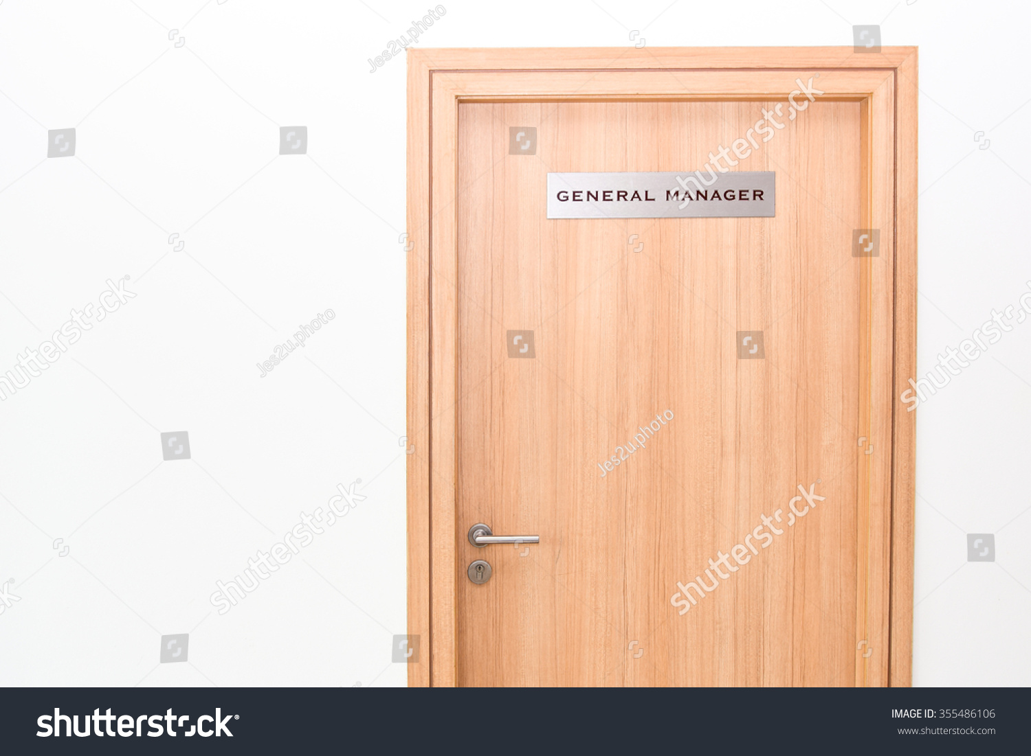 Close General Manager Door Stock Photo Edit Now 355486106