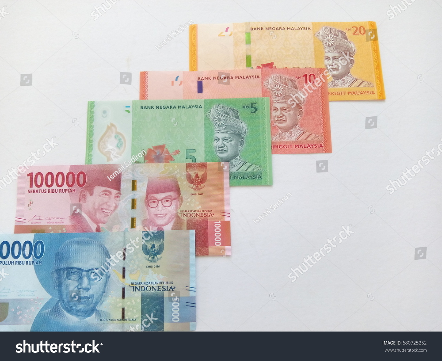 Close Indonesia Rupiah Currency Note Against Stock Photo Edit Now 680725252