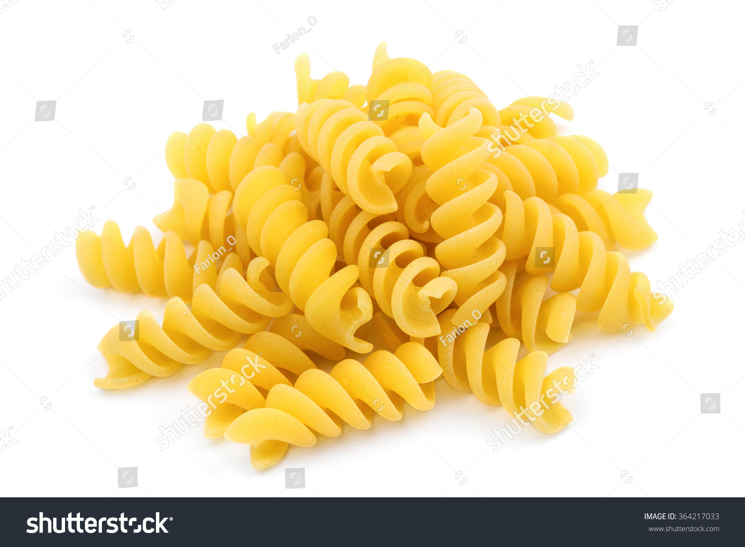 Closeup Italian Pasta Spiral Shaped Isolated Stock Photo 364217033 closeup-italian-pasta-spiral-shaped-isolated-stock-photo-364217033