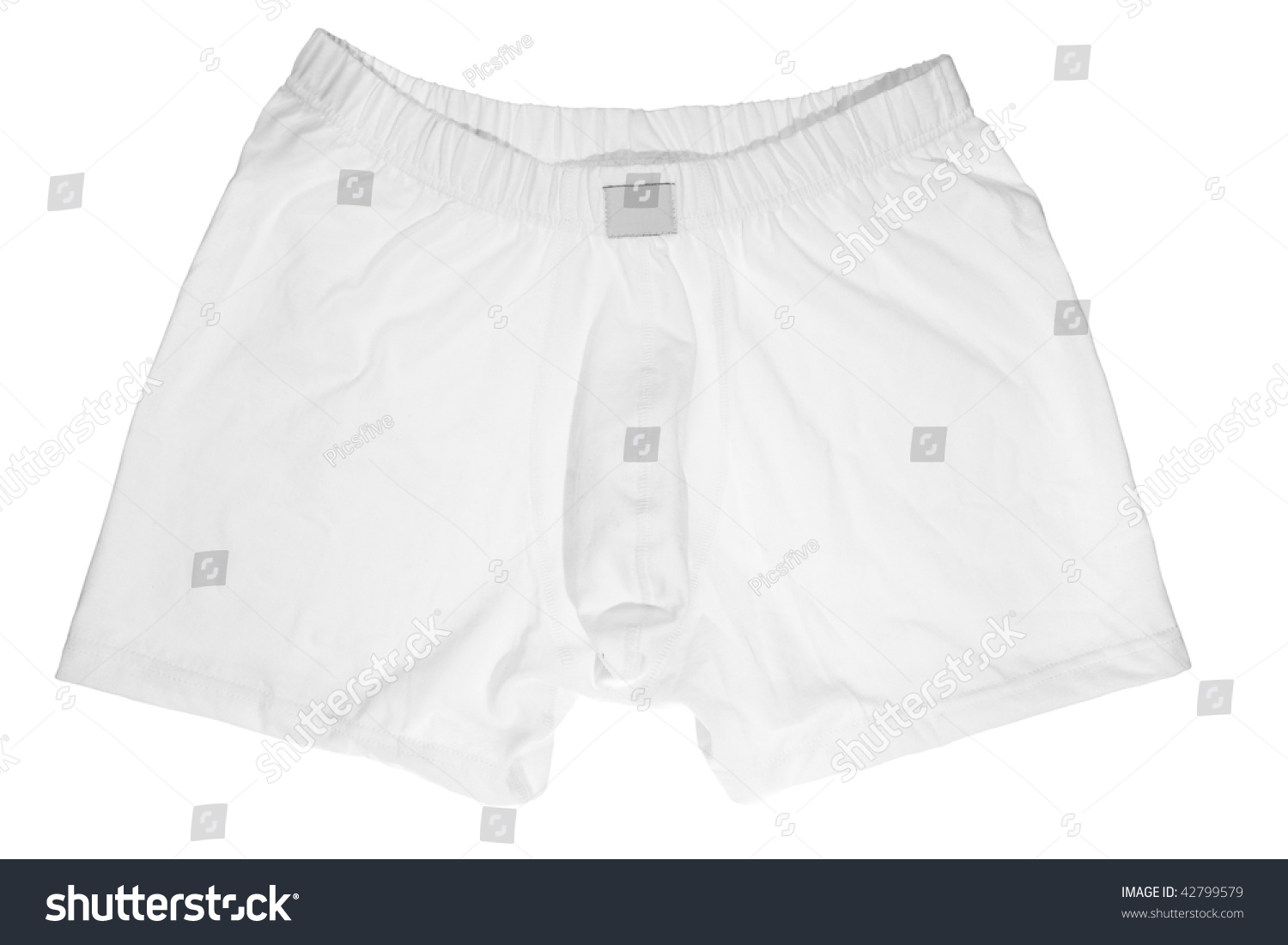 Close Up Of Man Underwear On White Background With Clipping Path Stock ...