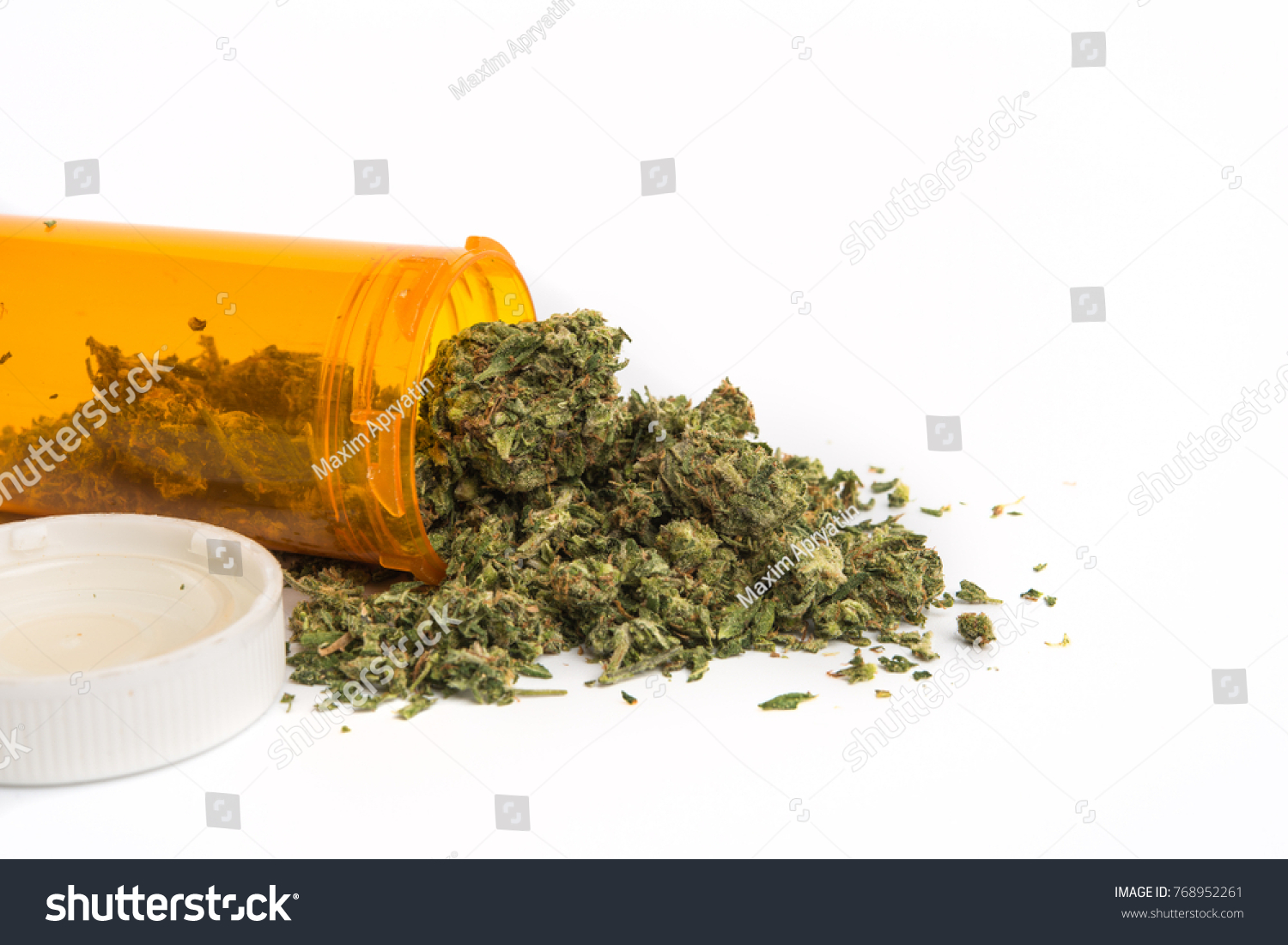Download Close Medical Marijuana Yellow Pill Bottle Stock Photo Edit Now 768952261 Yellowimages Mockups