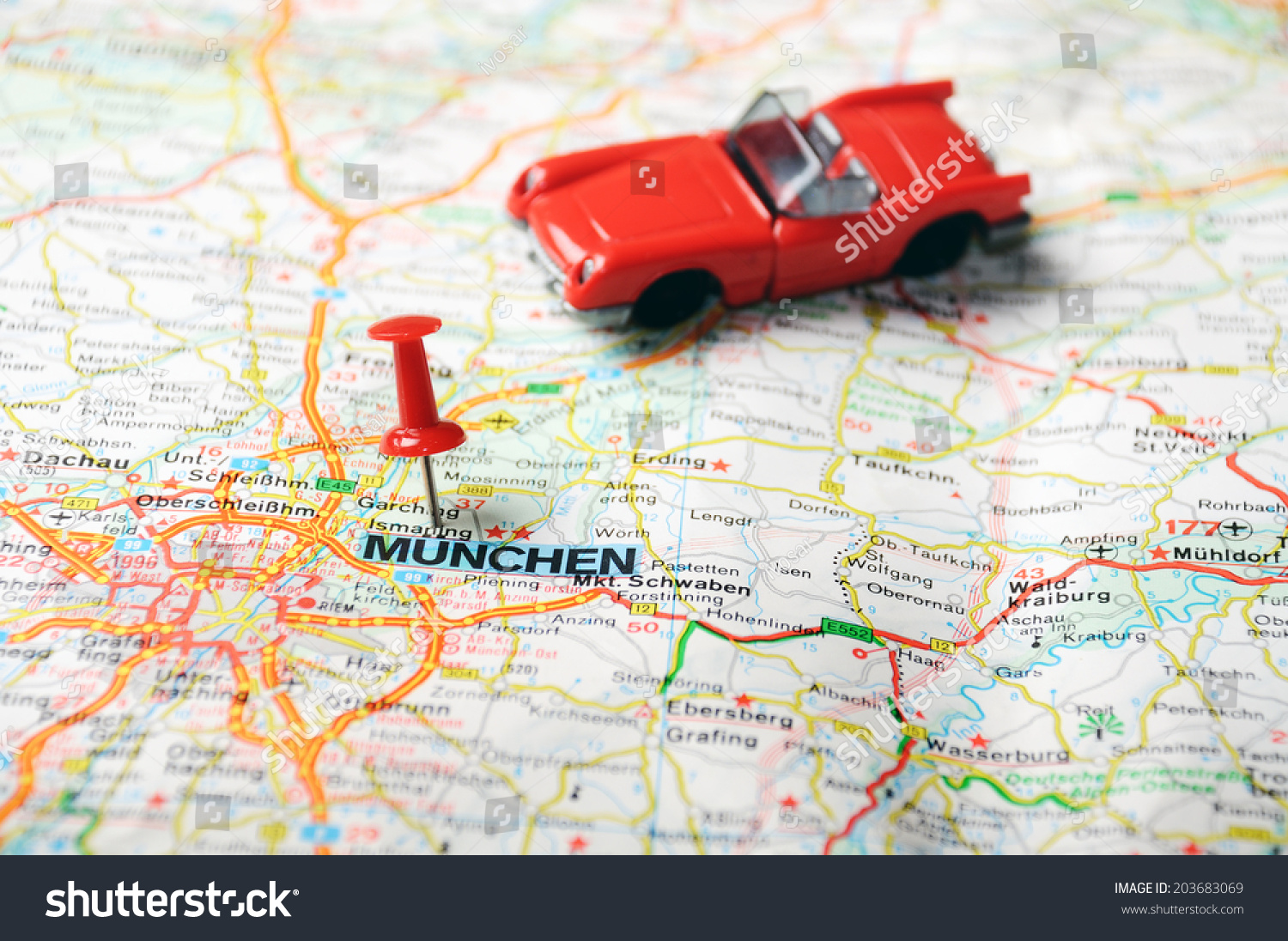 Close Koln Germany Map Red Pin Stockfoto 20   Shutterstock