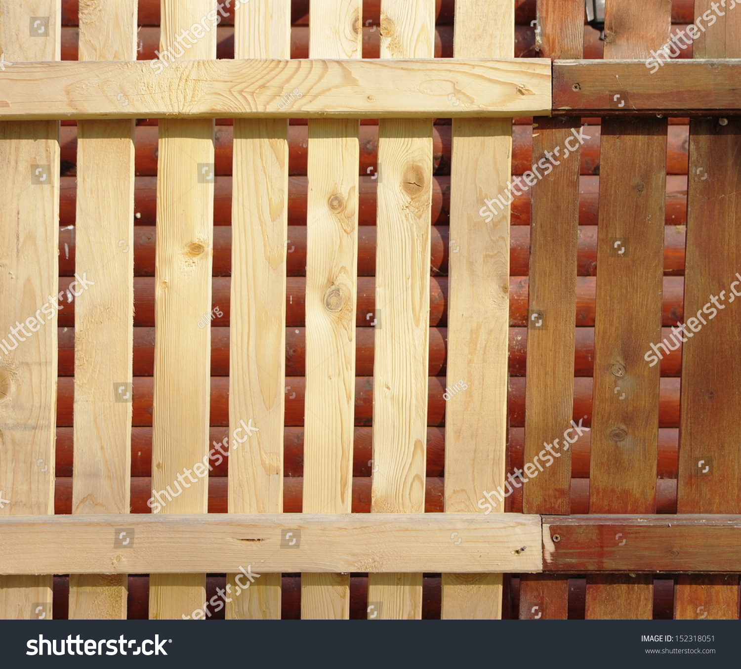 Close Up Of New Wooden Fence Stock Photo Shutterstock