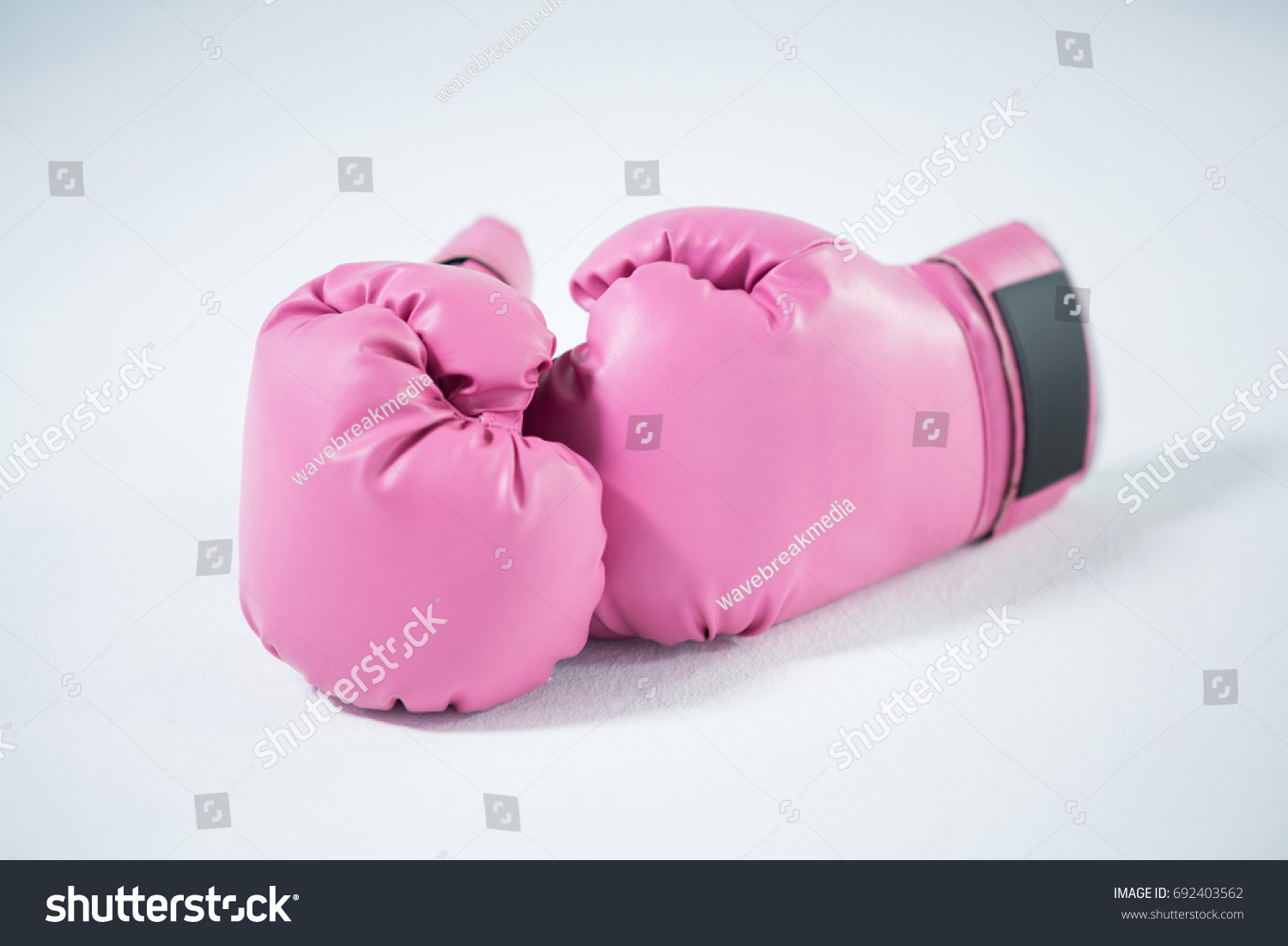 pink boxing gloves and pads