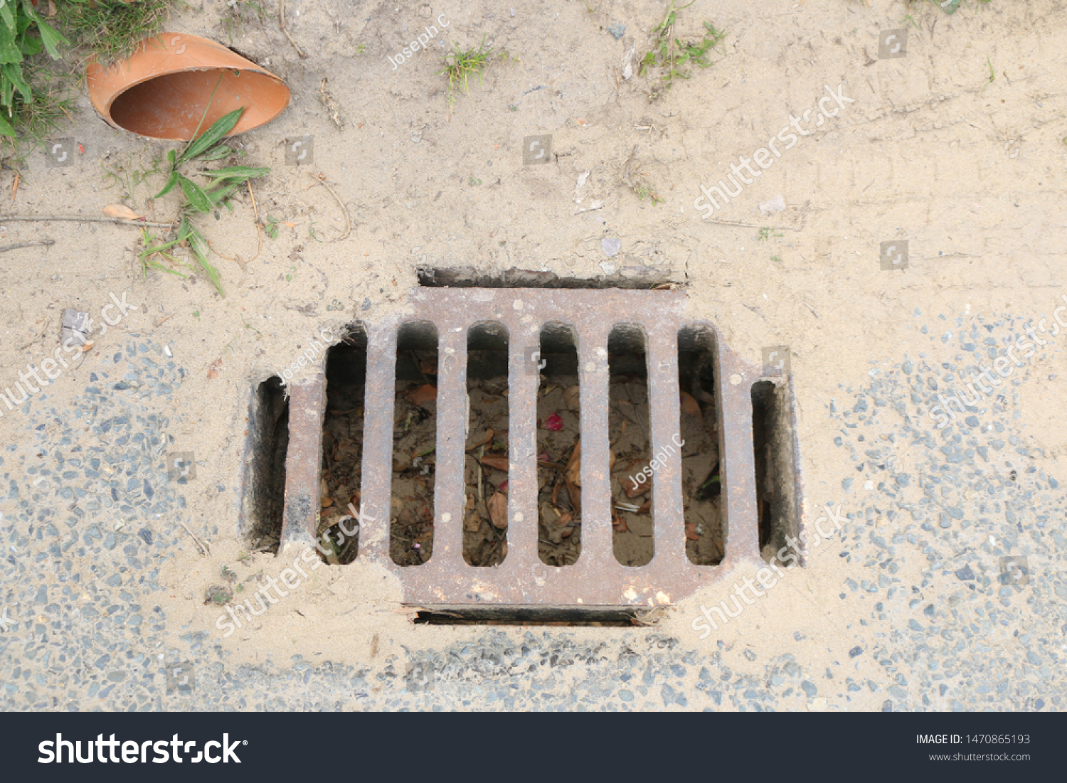 sand in drain