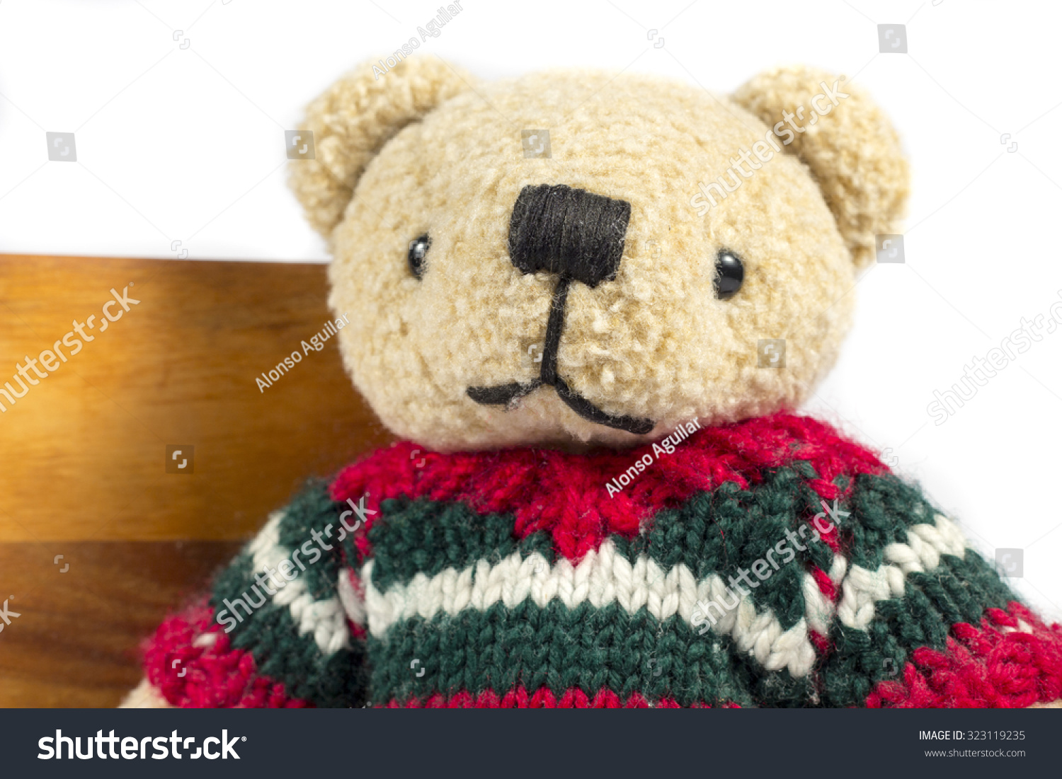 teddy bear with wool