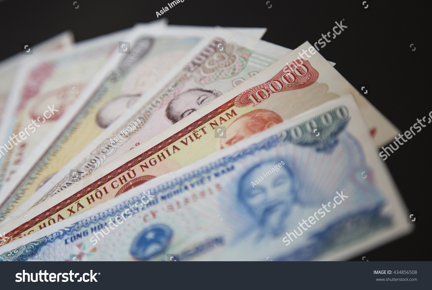 Close up of Vietnamese money - Vietnam Dong (VND). Concept of Vietnam and Close up of Vietnamese money - Vietnam Dong (VND). Concept of Vietnam and