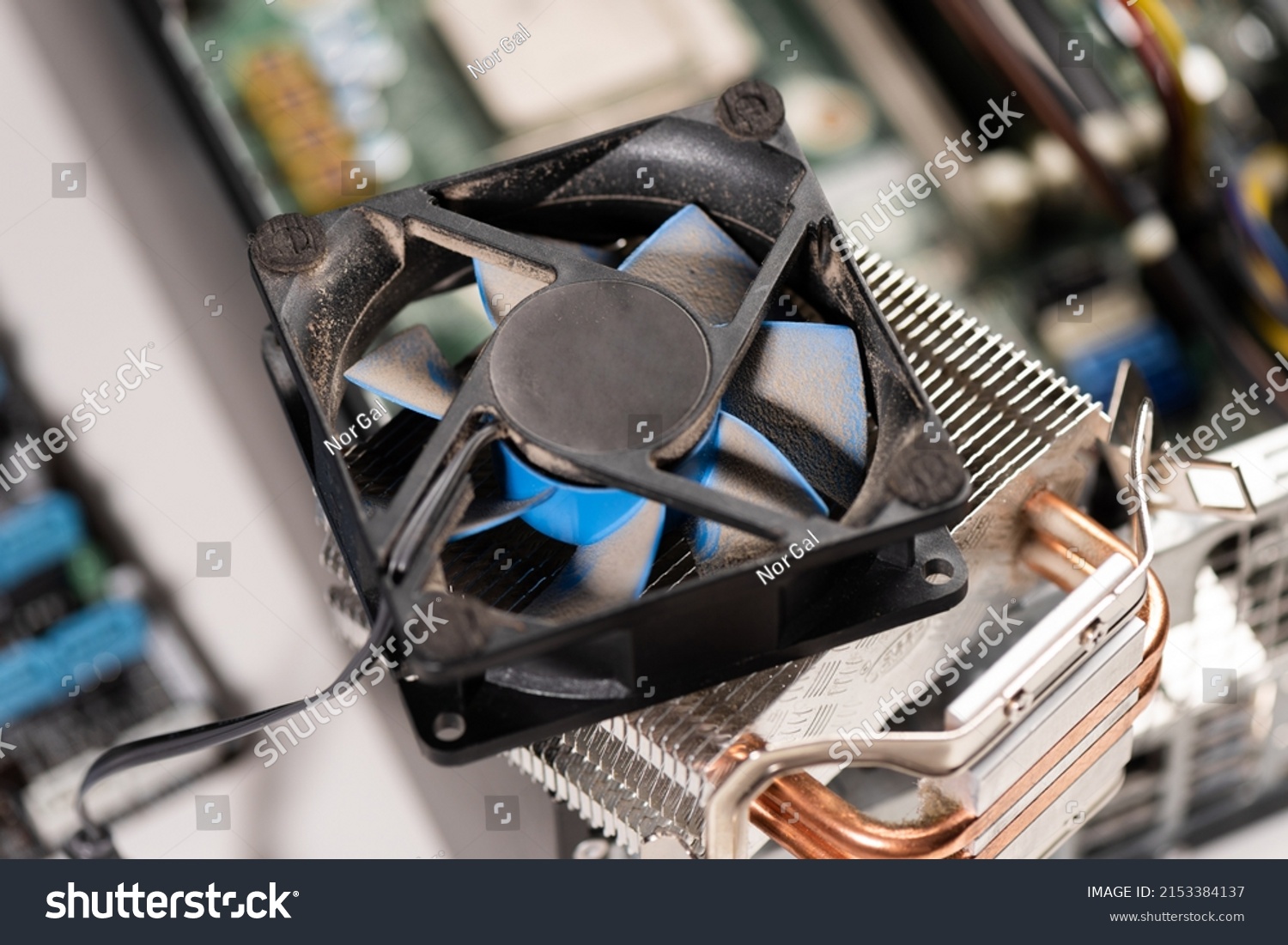 Close Old Cpu Heatsink Fan Dust Stock Photo 2153384137 Shutterstock