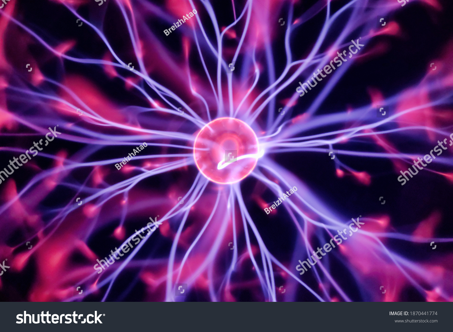 Closeup On Most Beautiful Light Physics Stock Photo 1870441774 ...