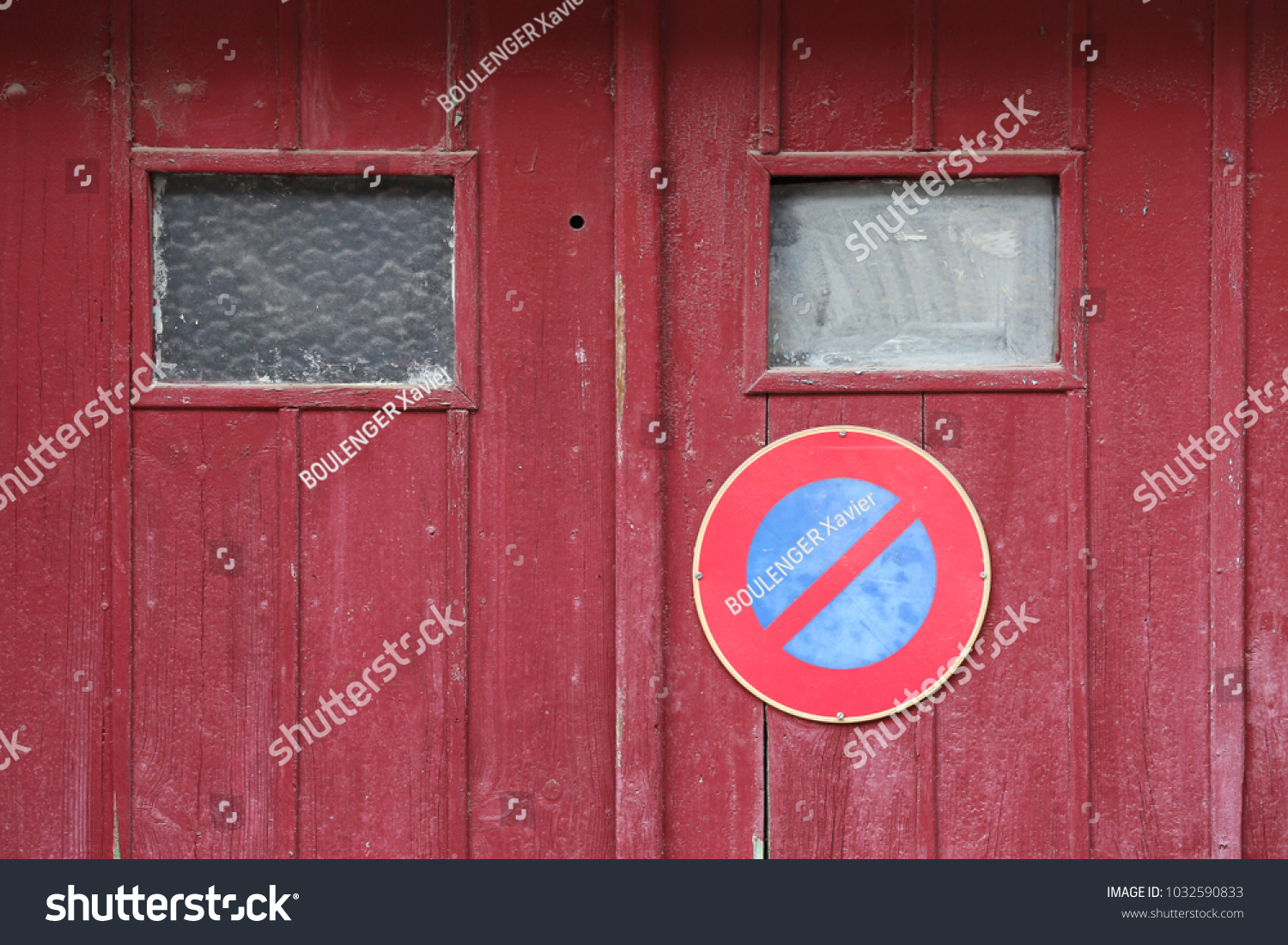 Close Outdoor View Old Wooden Garage Stock Photo Edit Now 1032590833