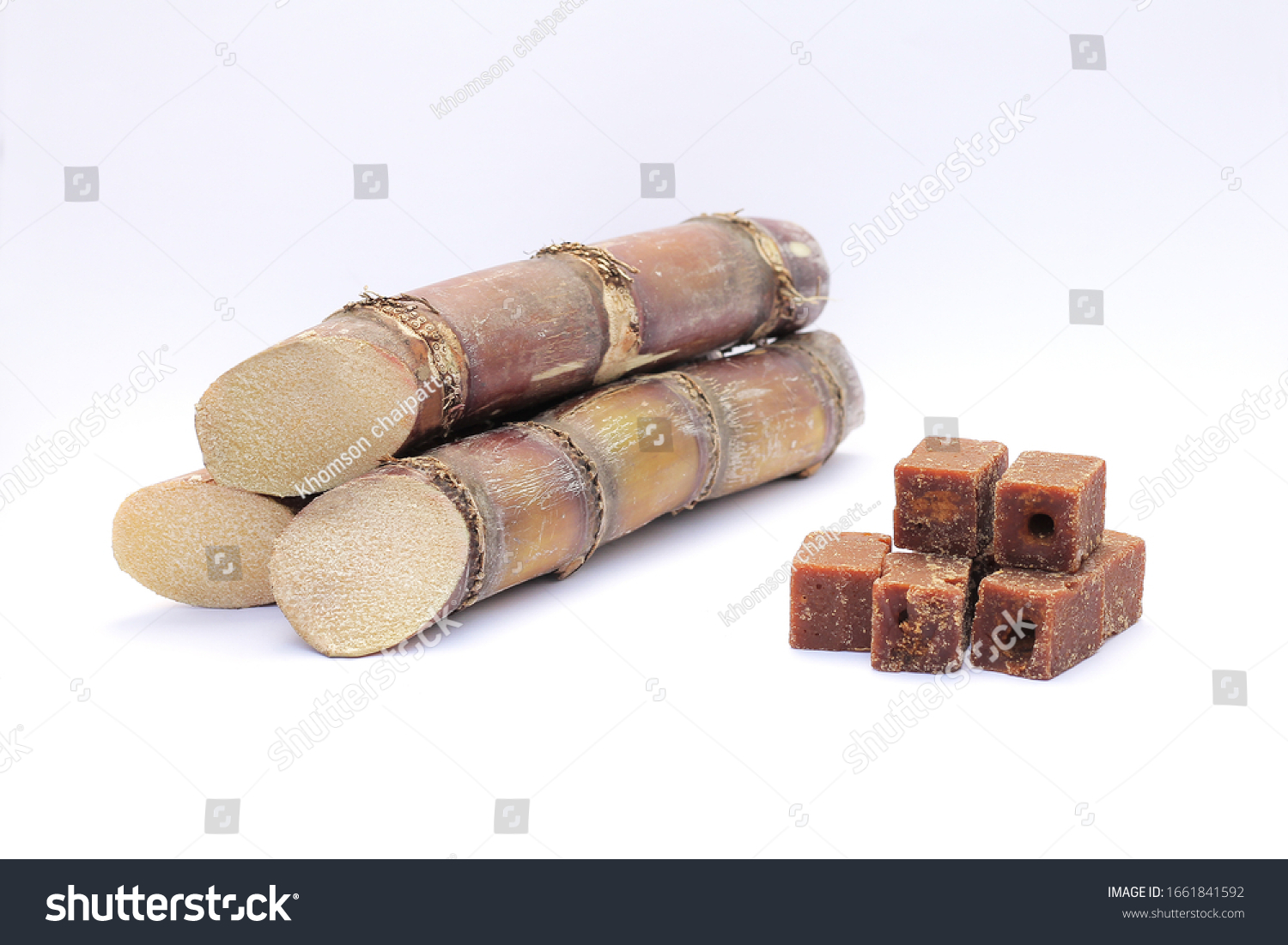 Close Pieces Sugar Cane Chopped Cubes Stock Photo 1661841592 | Shutterstock