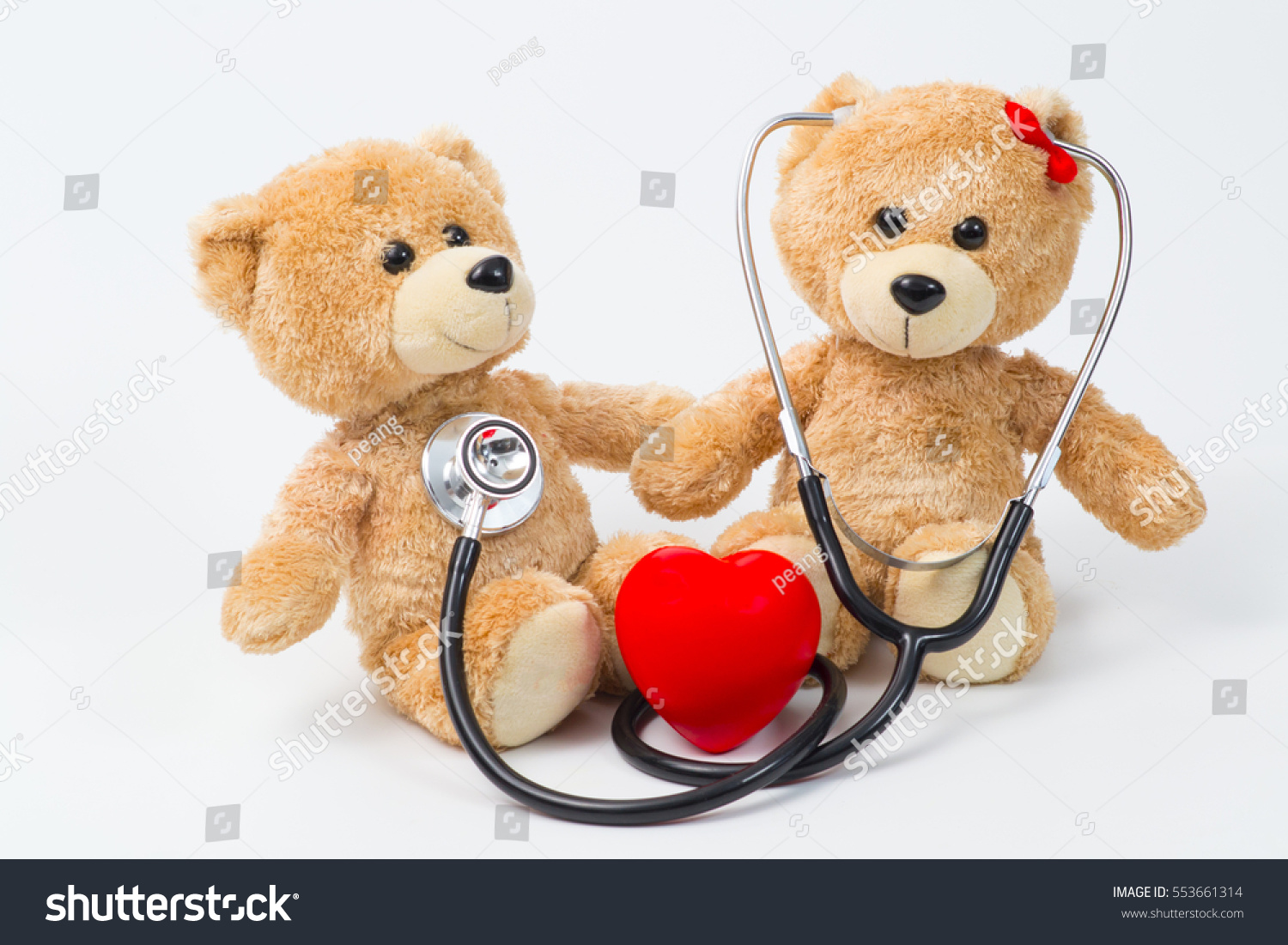 teddy bear with stethoscope