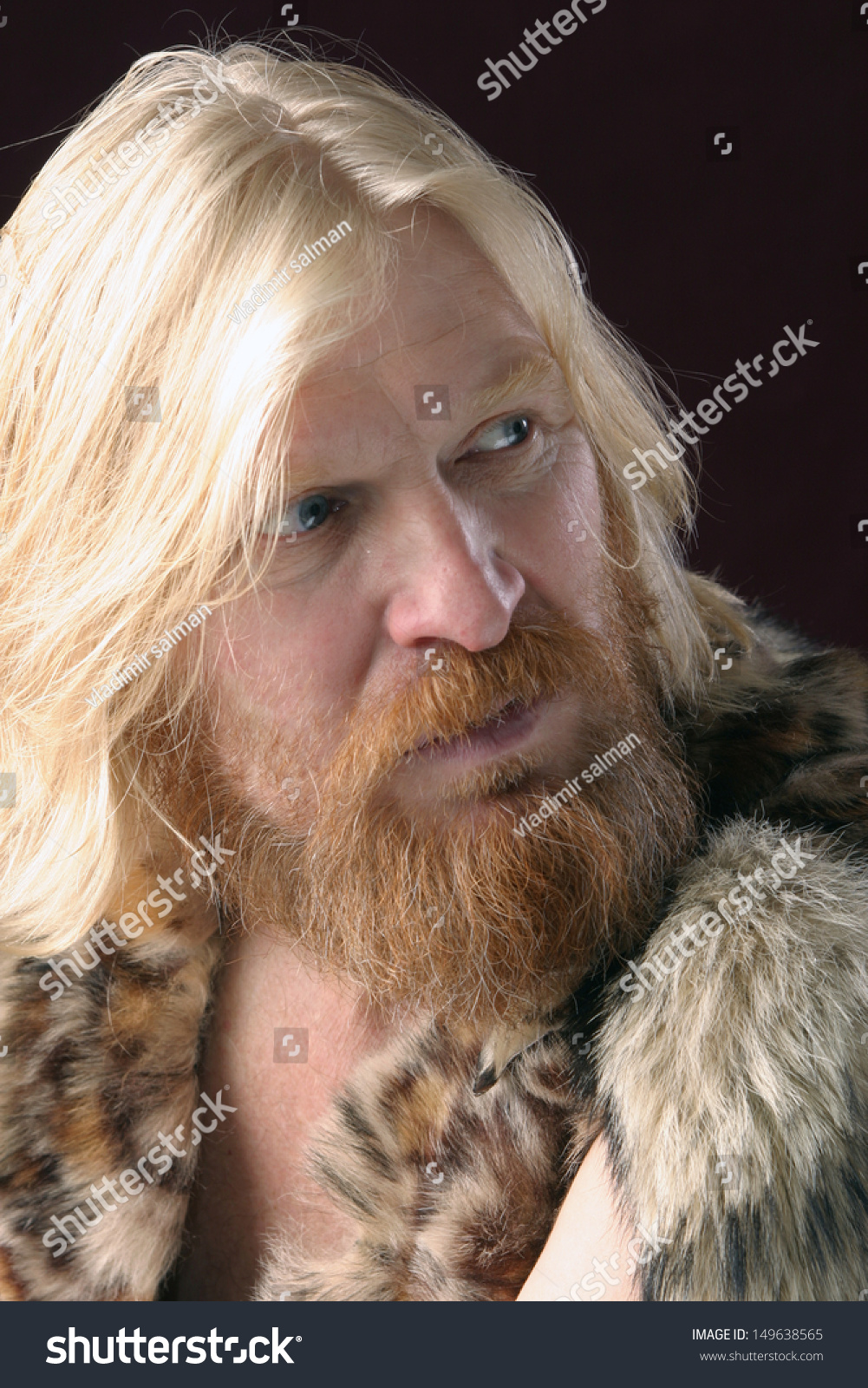 Closeup Portrait Adult Male Long Hair Stock Photo Edit Now 149638565