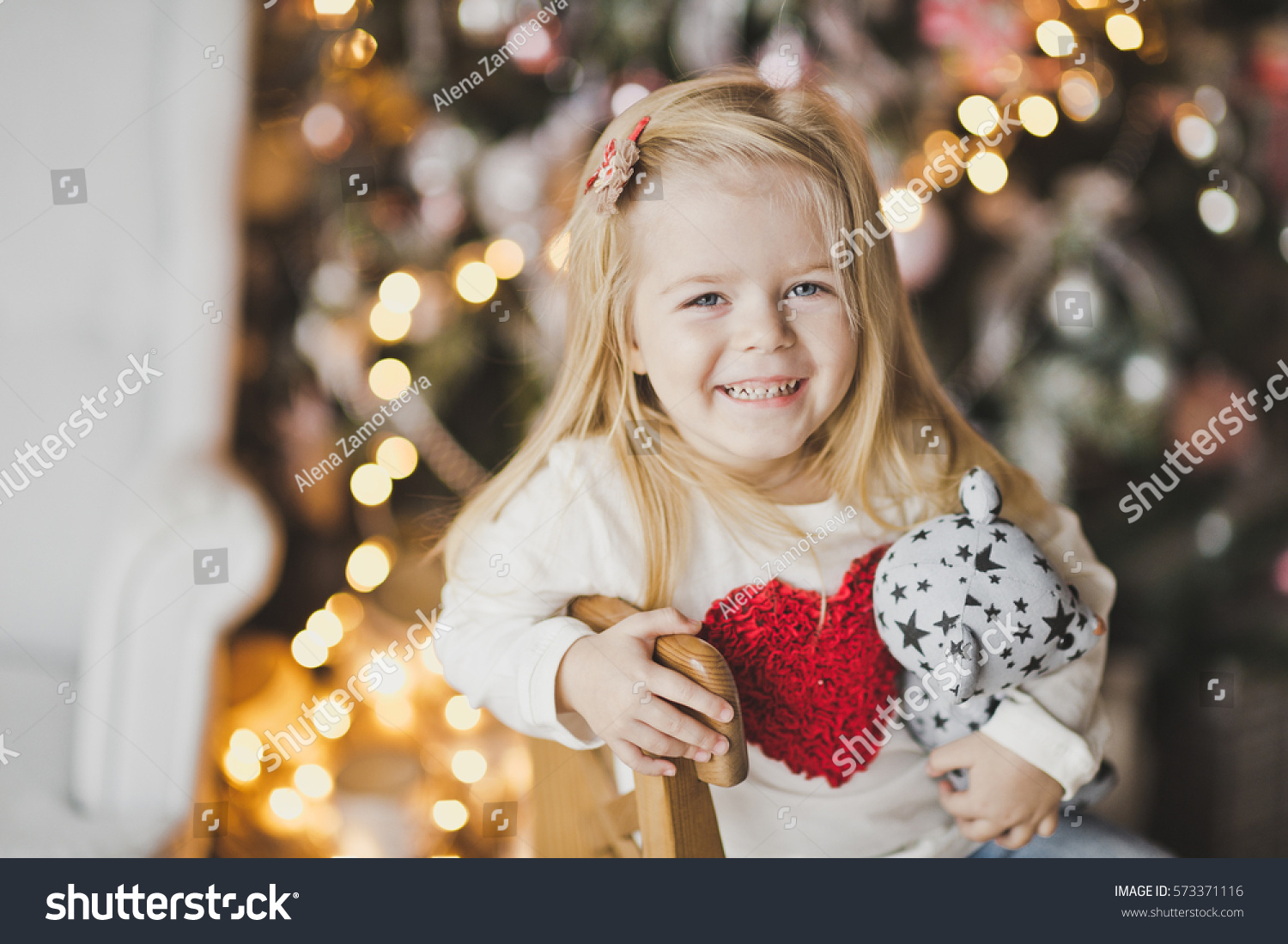 Closeup Portrait Blond Little Girl On Stock Photo 573371116 | Shutterstock