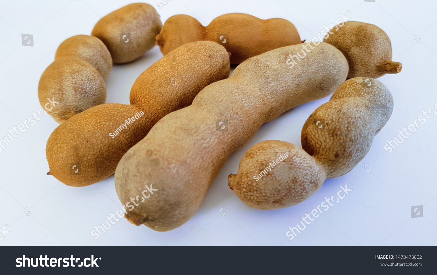 Close Tamarind Known Tamarindo Sukaer Tamon Stock Photo Edit Now