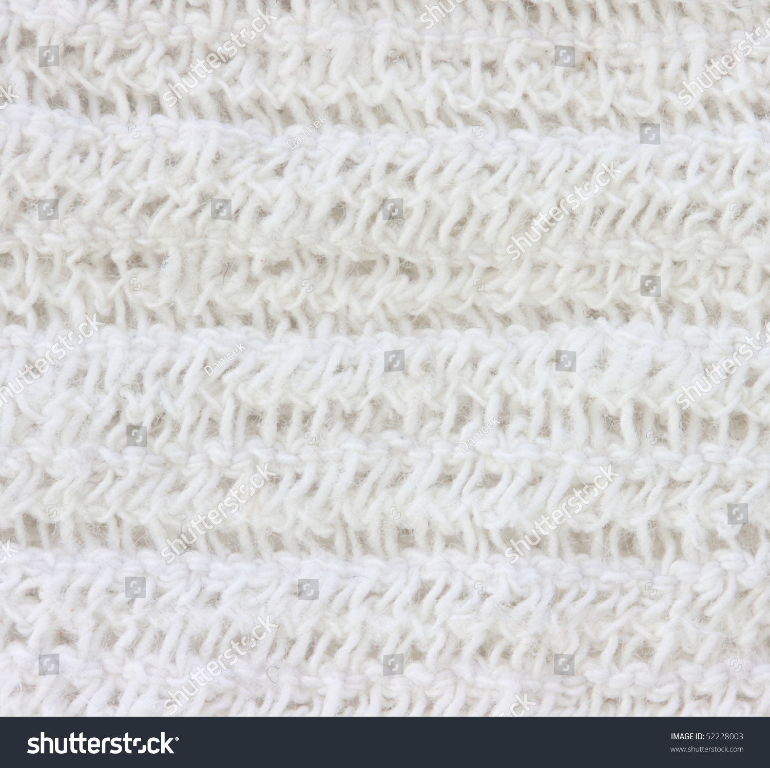 Close Up View Of White Knit Fabric Texture - Gauze / Mull Detail Stock ...