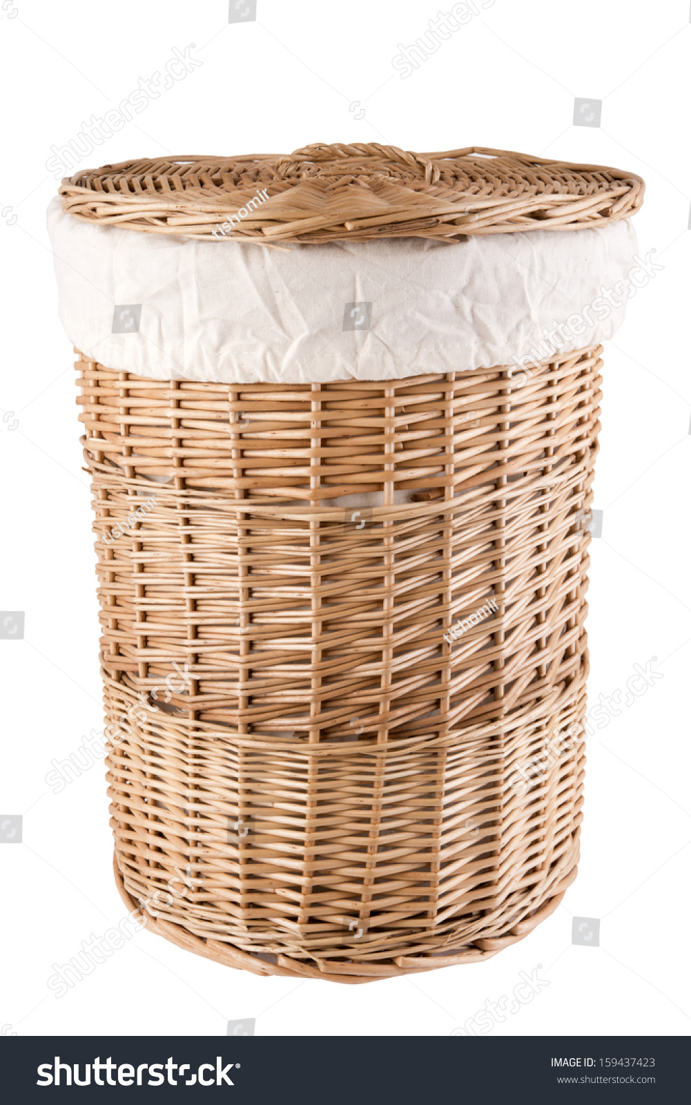 closed laundry basket