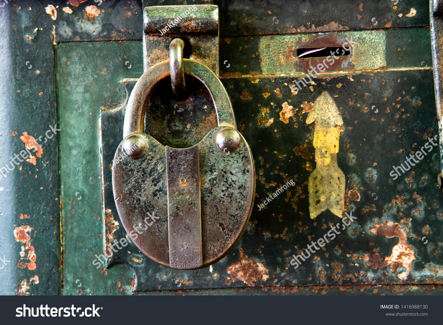 Closeup Old Fashioned Rustic Vintage Key Stock Photo Edit Now 1416988130