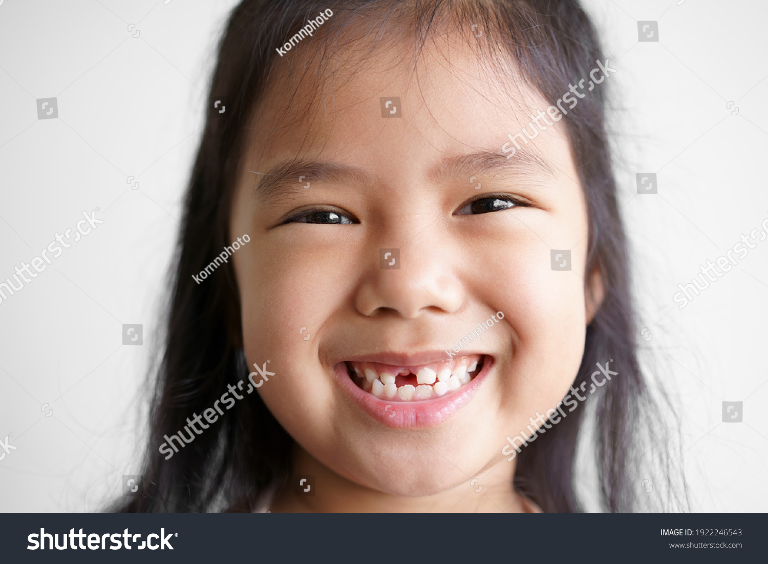 Closeup Face Asian Child Cute Kid Stock Photo (Edit Now) 1922246543