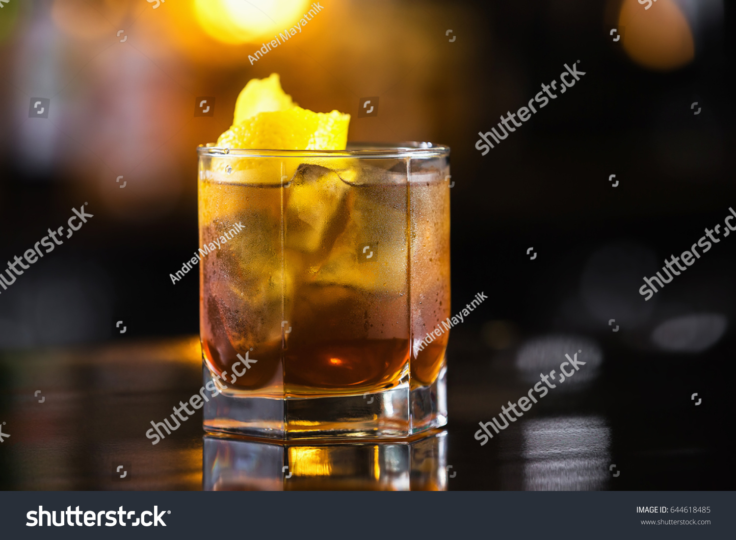 Download Closeup Image Glass Rum Cola Cocktail Stock Photo Edit Now 644618485 PSD Mockup Templates