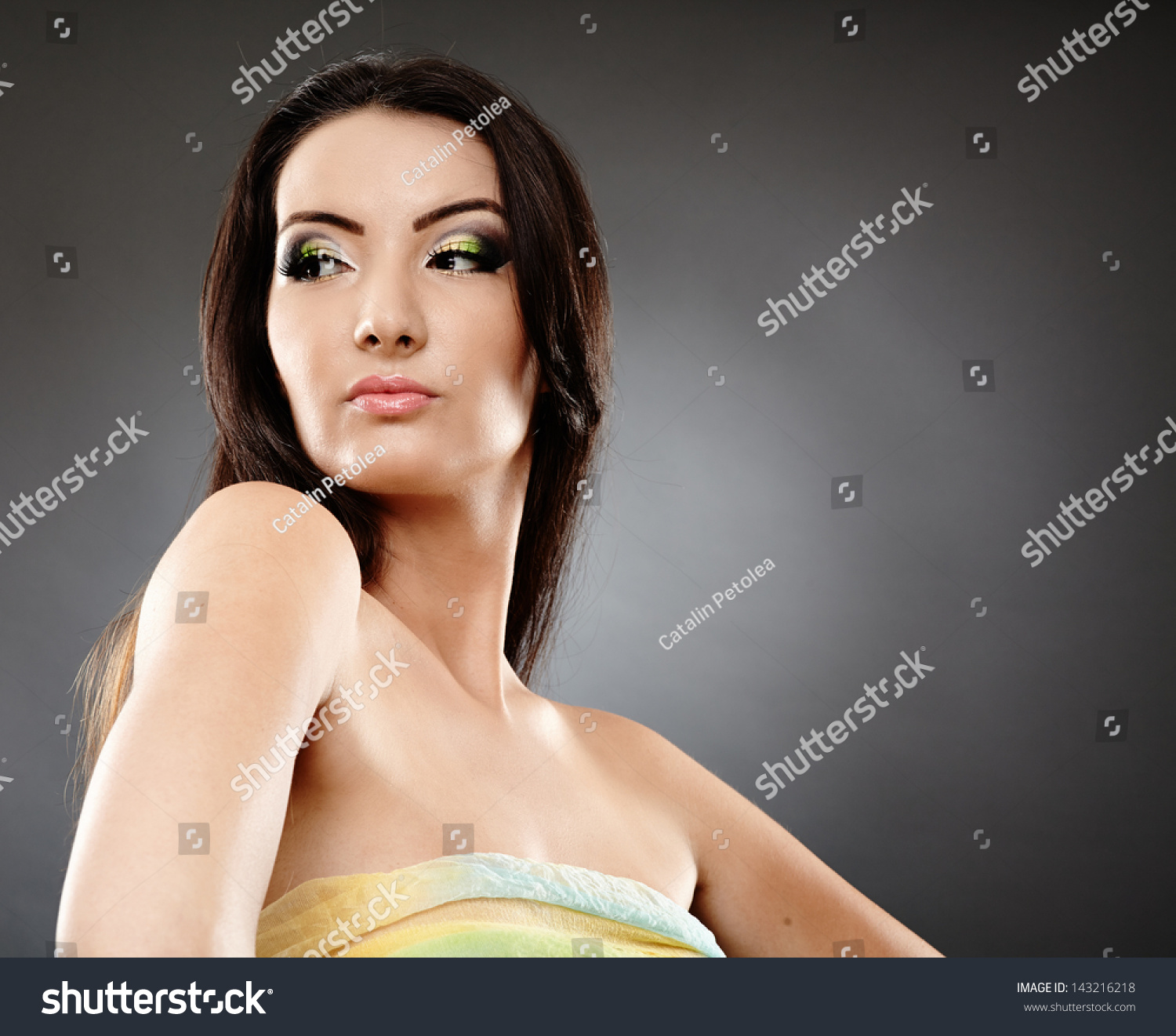 Caucasian brunette breasts Caucasian brunette breasts