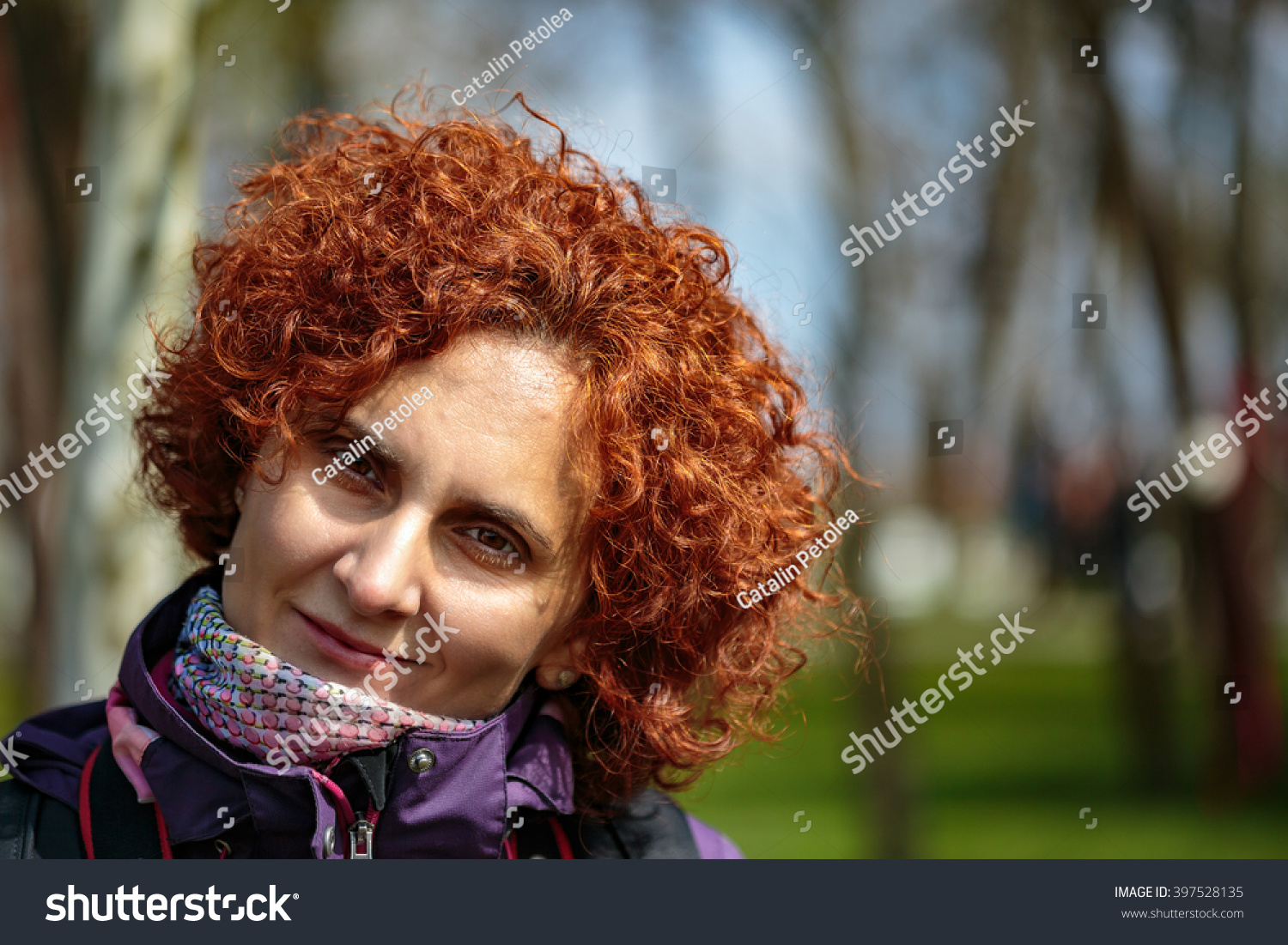 Aged Maids Porn Curly Haired Redhead Outdoors