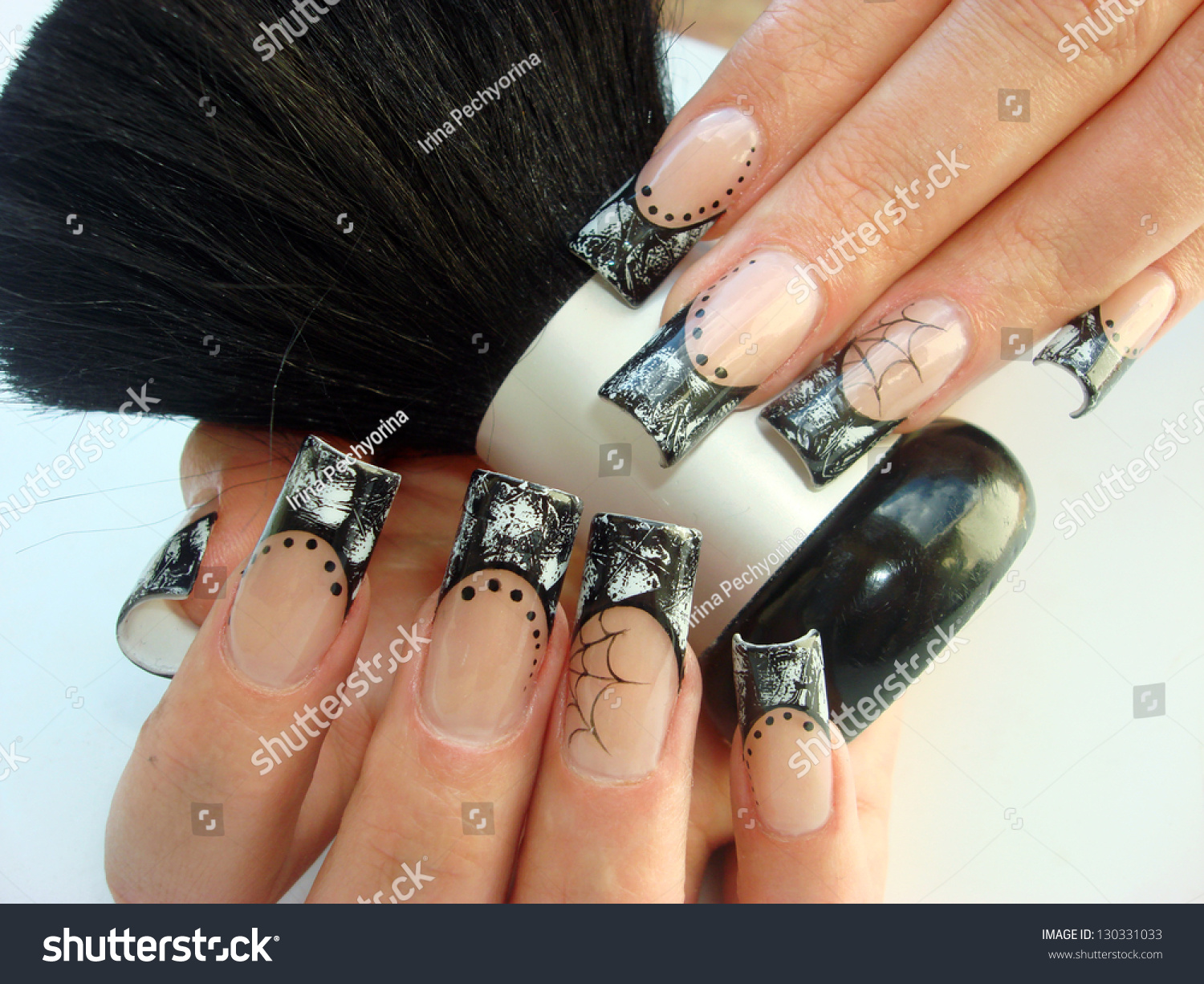 Awesome Web Halloween Nails Photos