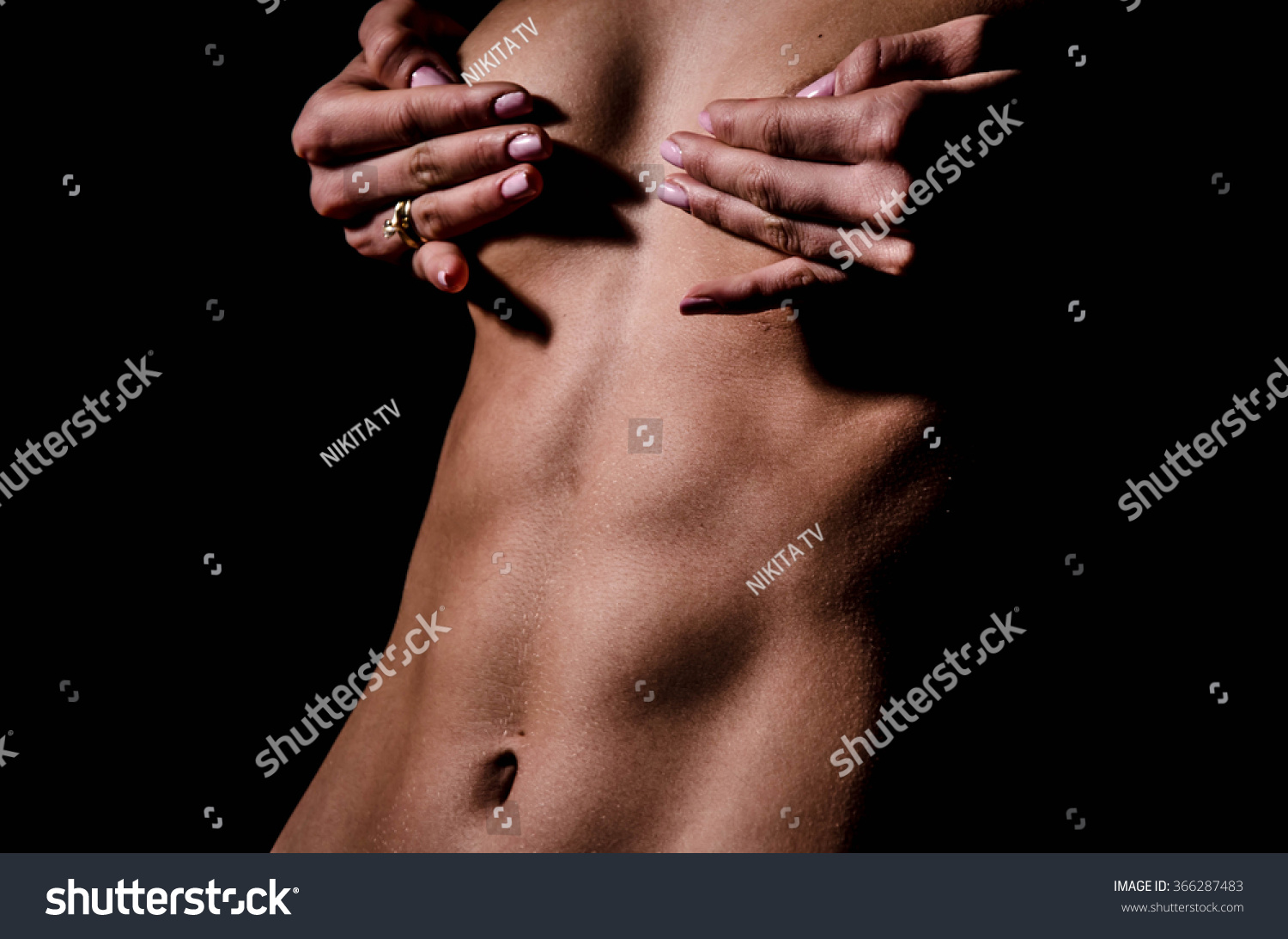 Black girl nude breast close up Closeup Naked Sexual Wet Female Body Stock Photo Edit Now 366287483