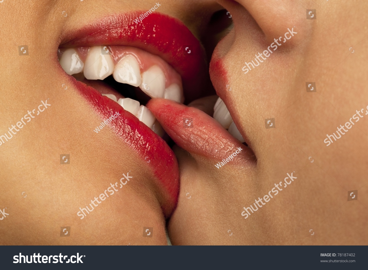 Pair Of Lesbian Teens Kissing 45