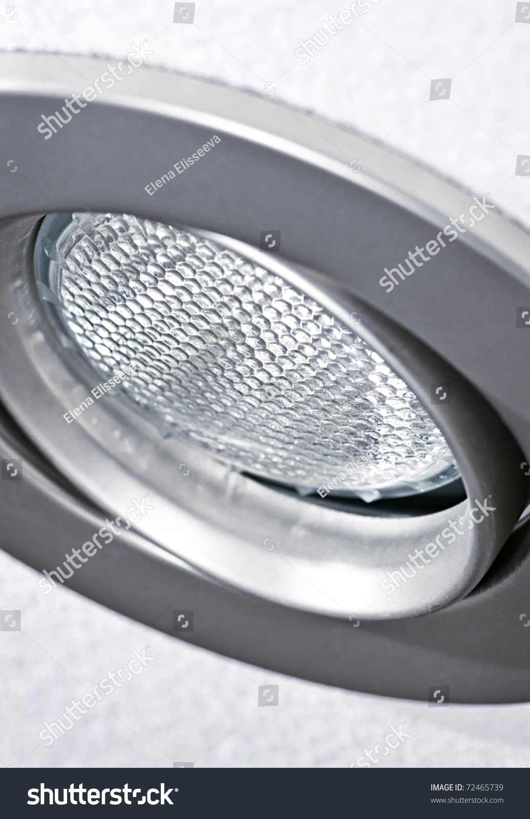 Closeup Pot Light Recessed Lighting Ceiling Stock Photo Edit Now 72465739