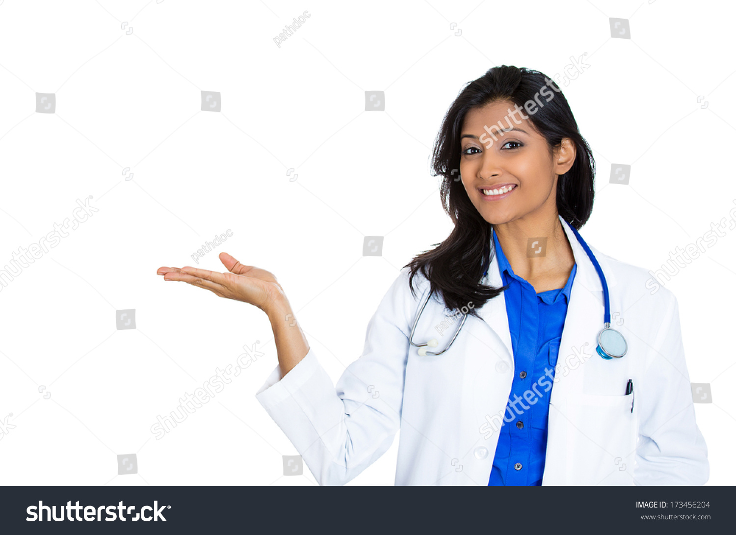 53 238 Female Doctors With Families Images Stock Photos Vectors   Stock Photo Closeup Portrait Of Friendly Smiling Confident Female Doctor Healthcare Professional Isolated On 173456204 