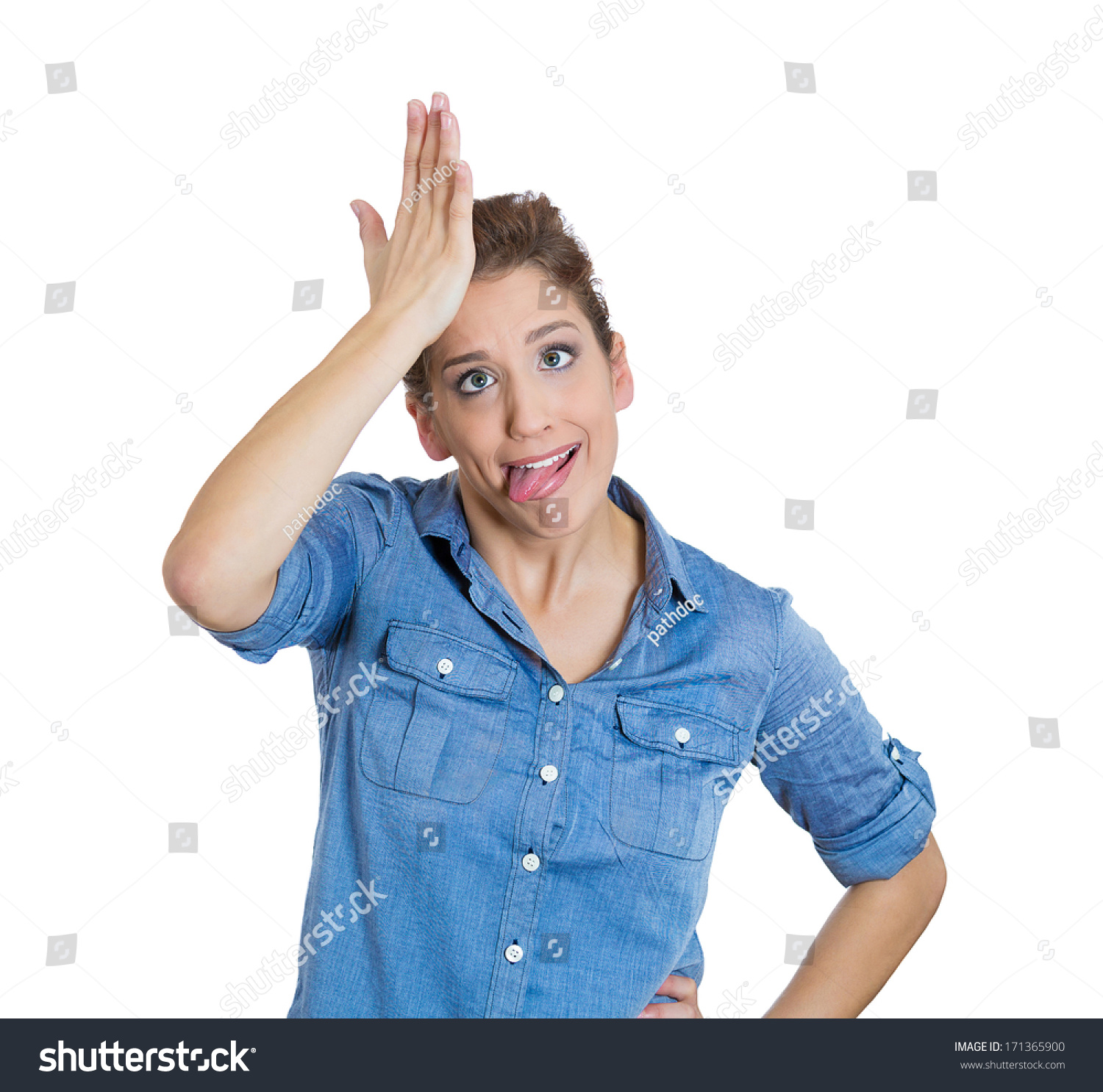 https://image.shutterstock.com/z/stock-photo-closeup-portrait-of-goofy-woman-tongue-sticking-out-slapping-hand-on-head-to-say-duh-isolated-on-171365900.jpg