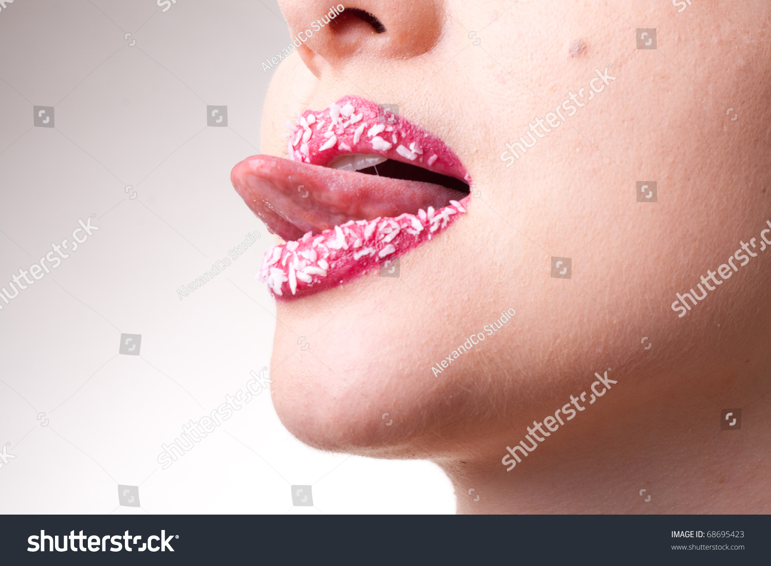 Shaved pink lips sexy