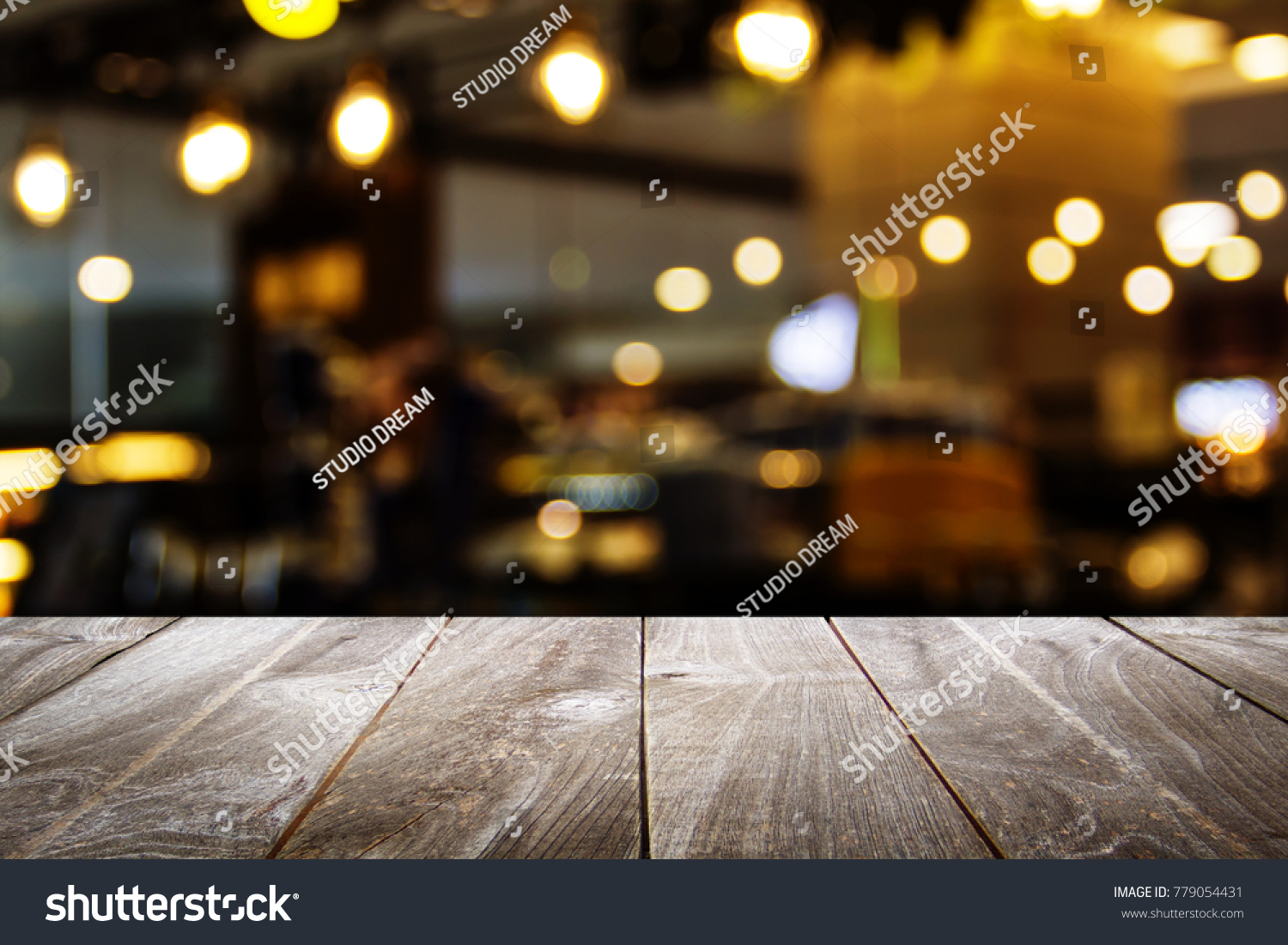 Closeup Top Wood Table Blur Background Stock Photo 779054431 | Shutterstock