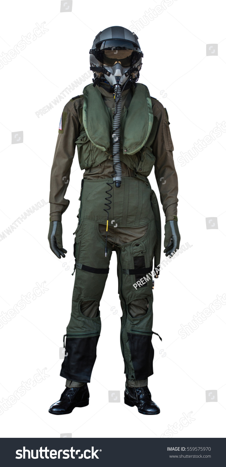 Clothing Pilots Pilots Suit On White Stock Photo (Edit Now) 559575970