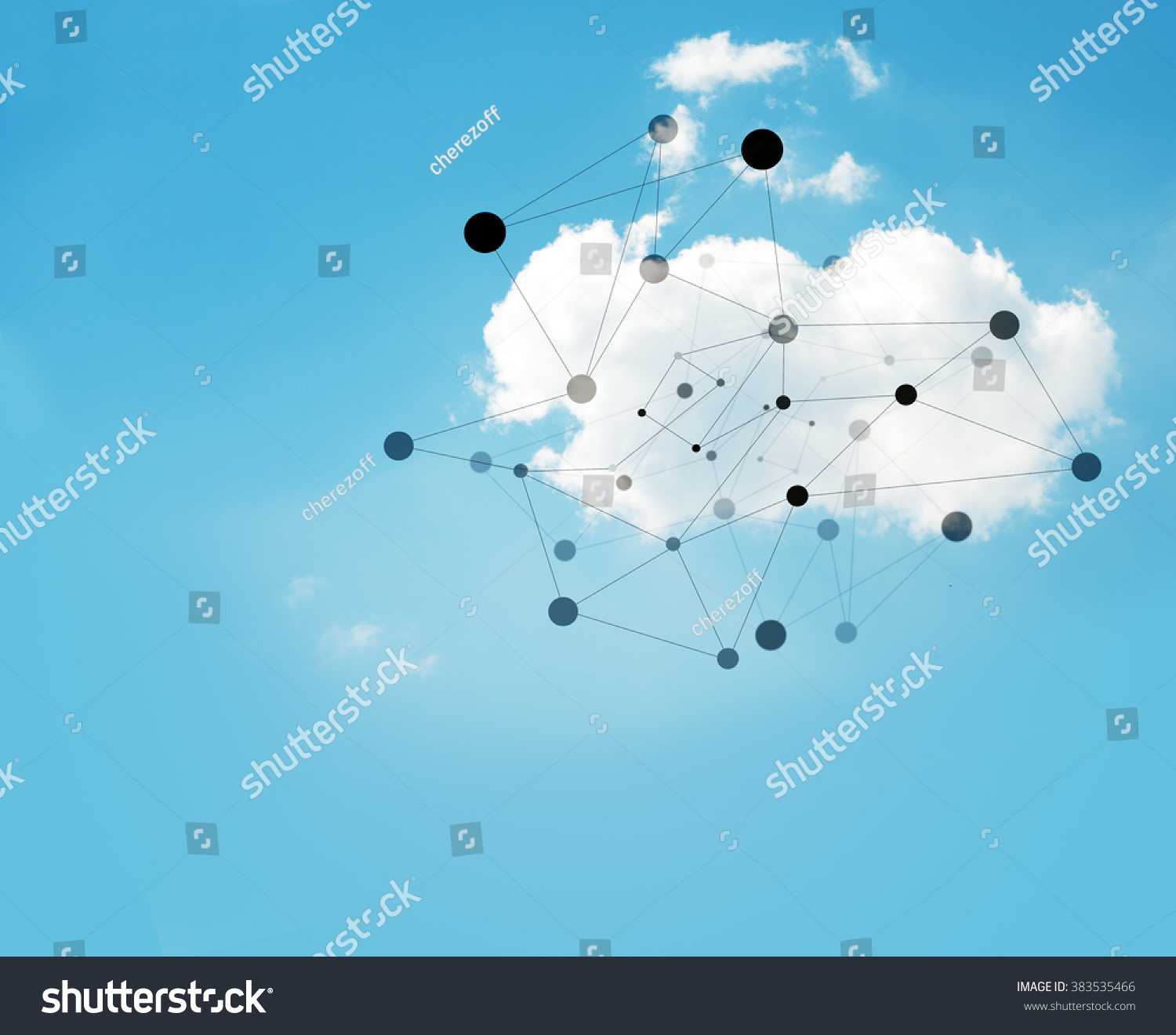 Cloud Blue Sky Stock Illustration 383535466 - Shutterstock