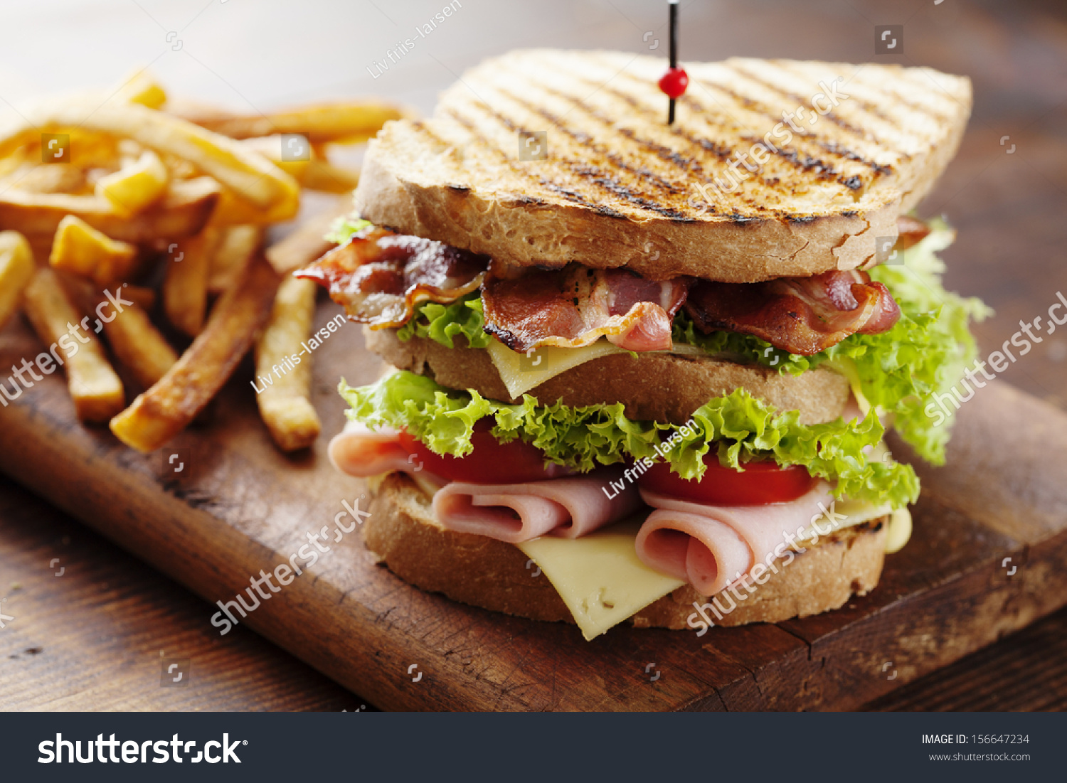 Club Sandwich Stock Photo 156647234 : Shutterstock