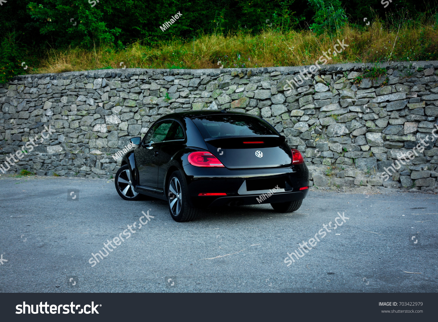 Cluj Napoca Romania August 17 Vw Beetle Facelift 12 Model 1 4 Tfsi Engine With