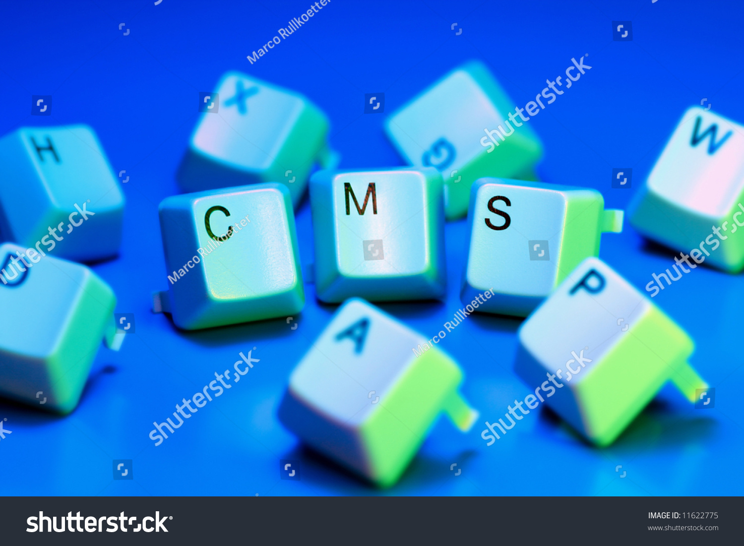 Cms Content Management System Computer Keys Stock Photo 11622775 ...