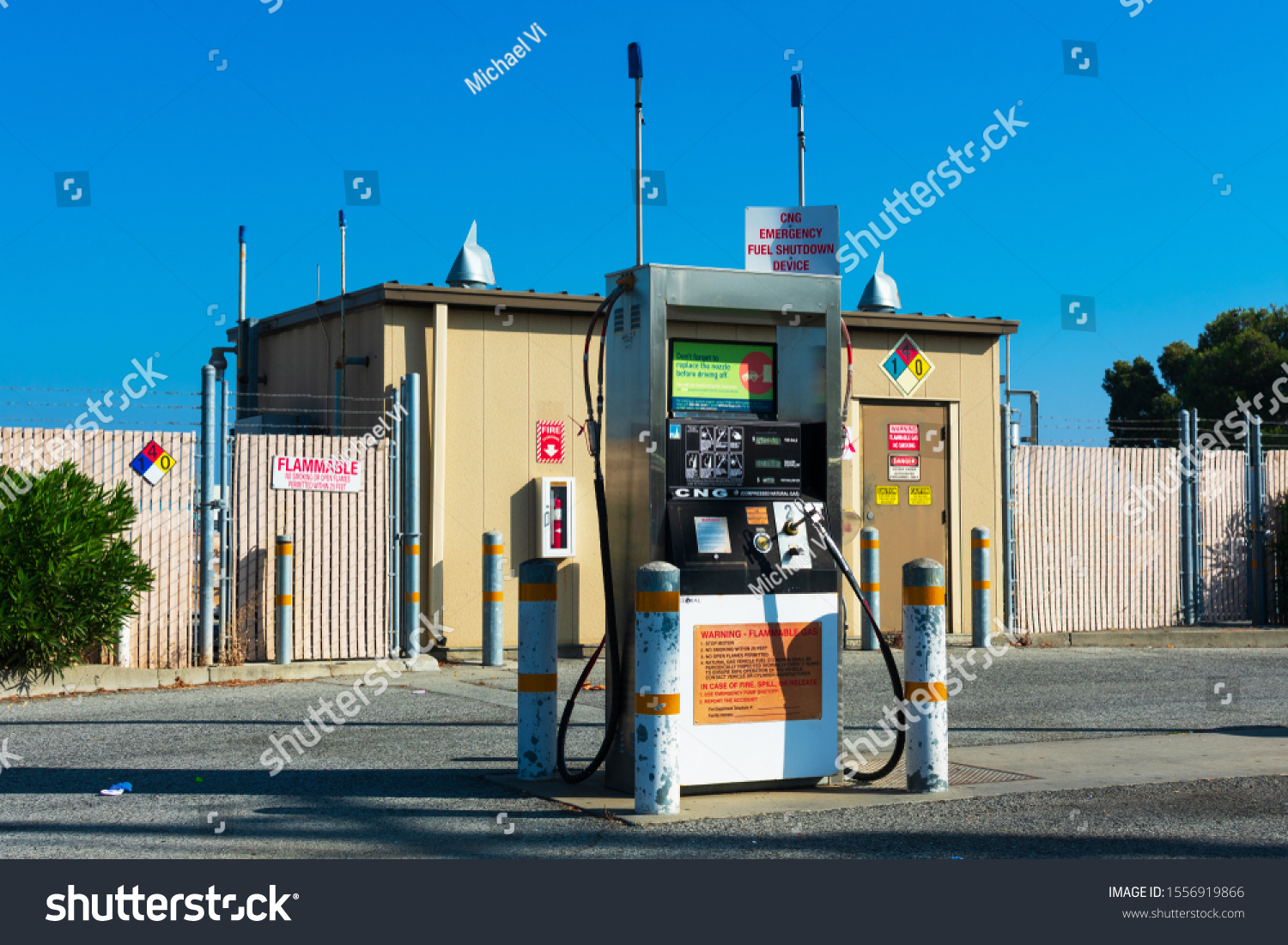 Cng Compressed Natural Gas Fueling Public Stock Photo Edit Now 1556919866