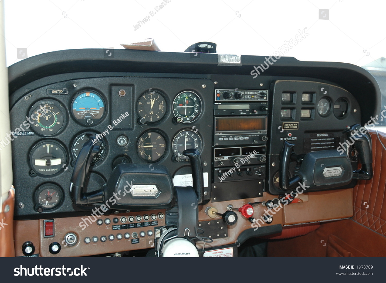 Cockpit Cessna 170 Aircraft Stock Photo Edit Now 1978789