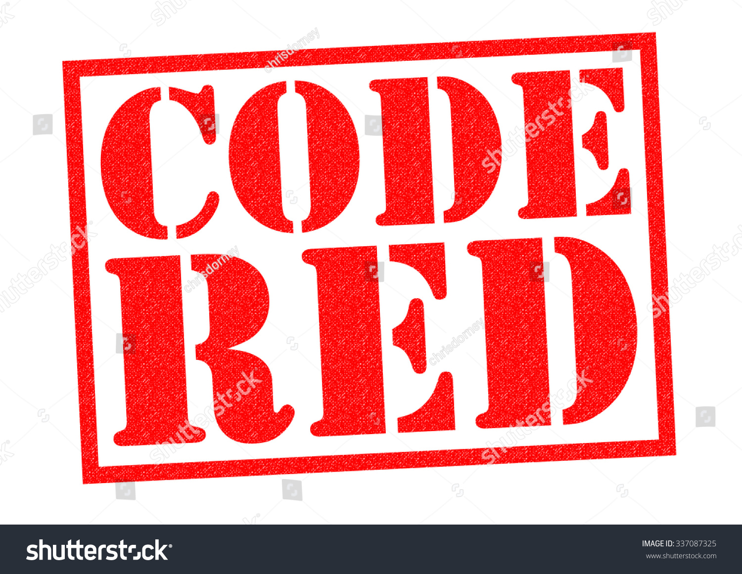 Code Red Red Rubber Stamp Over Stock Illustration
