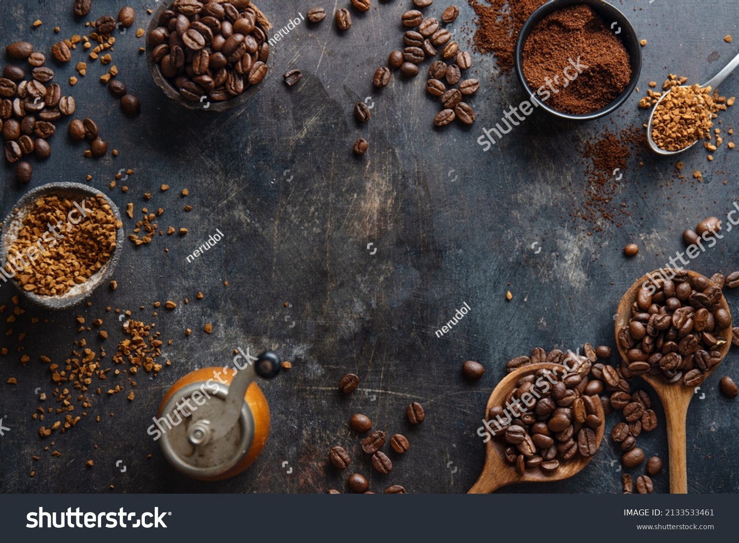 Coffee Concept Differents Types Coffee Coffee Stock Photo 2133533461 ...