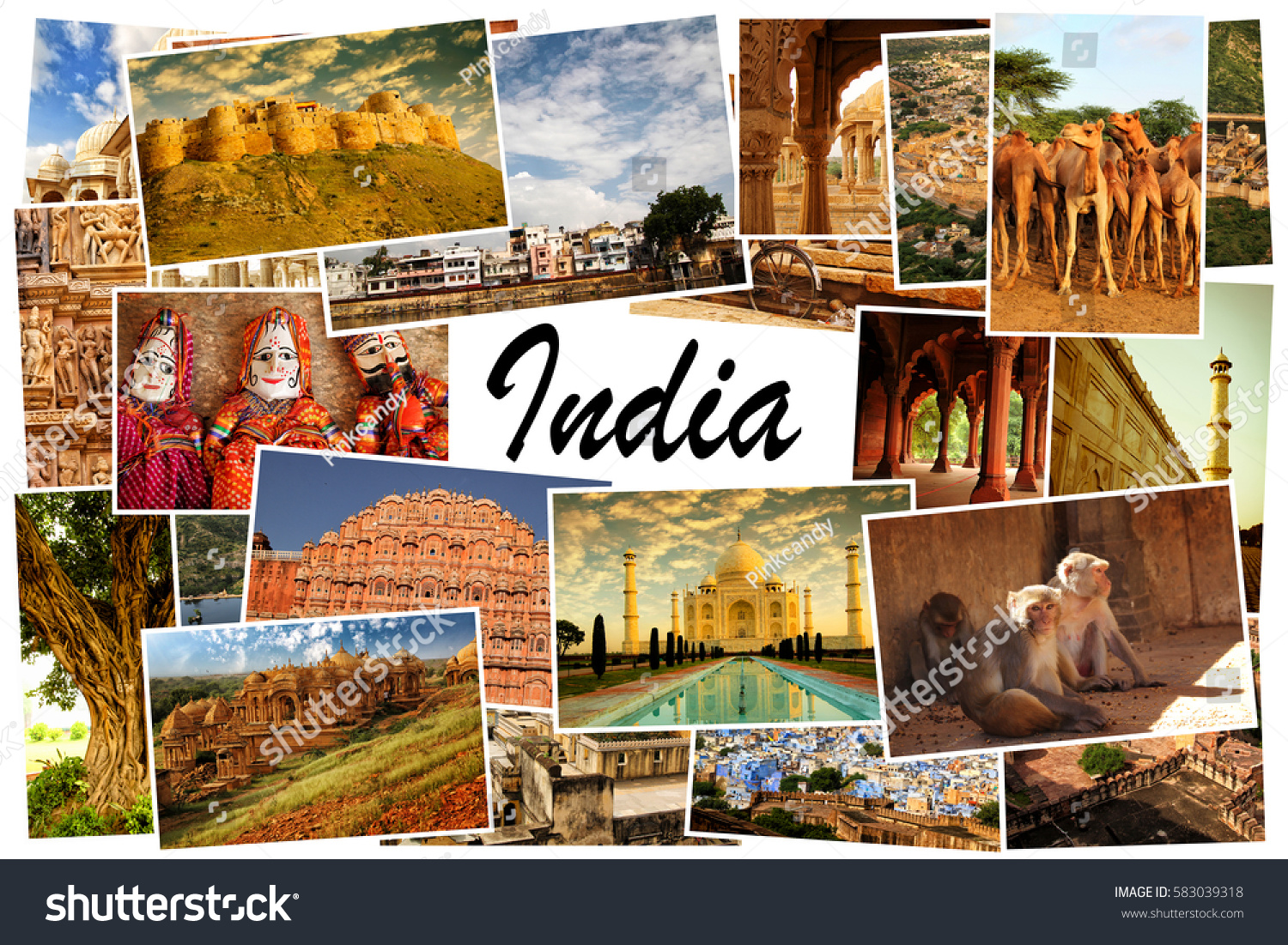 Collage Images Famous Location Rajasthan North Stock Photo 583039318 |  Shutterstock
