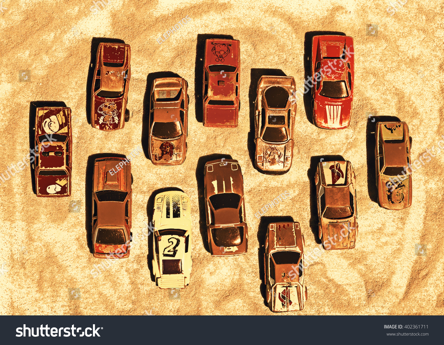 Collection Vintage Toy Cars Stock Photo 402361711 | Shutterstock