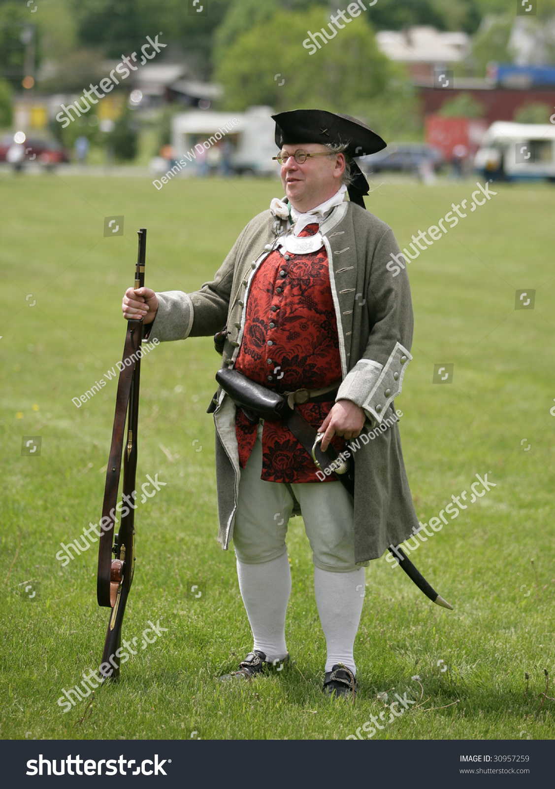 Colonie - May 16: A French And Indian War Reenactment Member In French ...