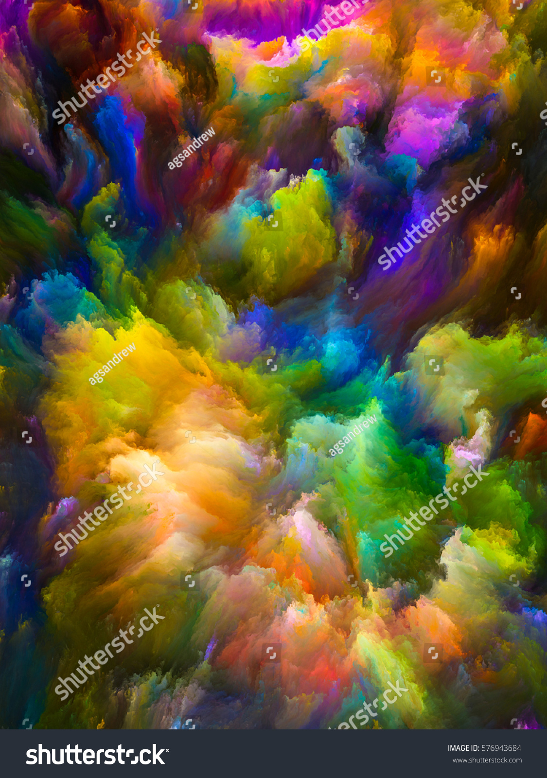 color explosion series arrangement vibrant paint stock illustration